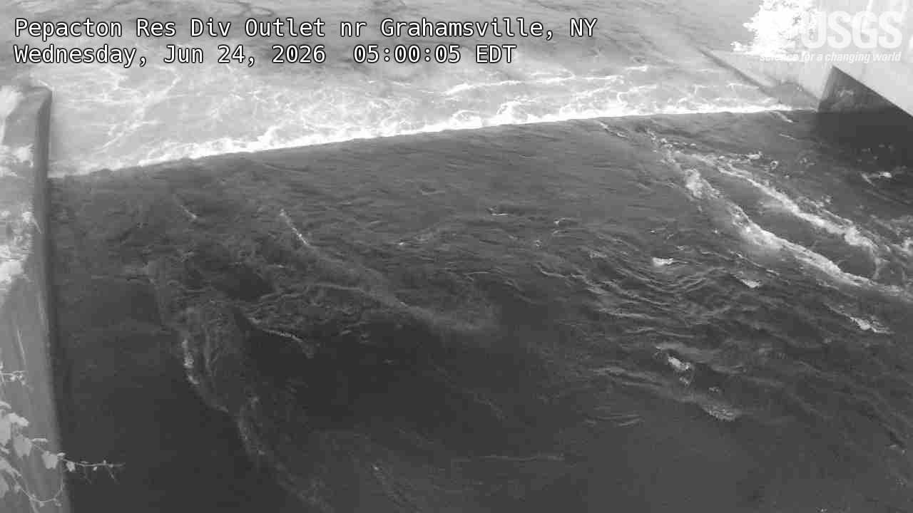 Most recent image at Pepacton Res Div Outlet nr Grahamsville
