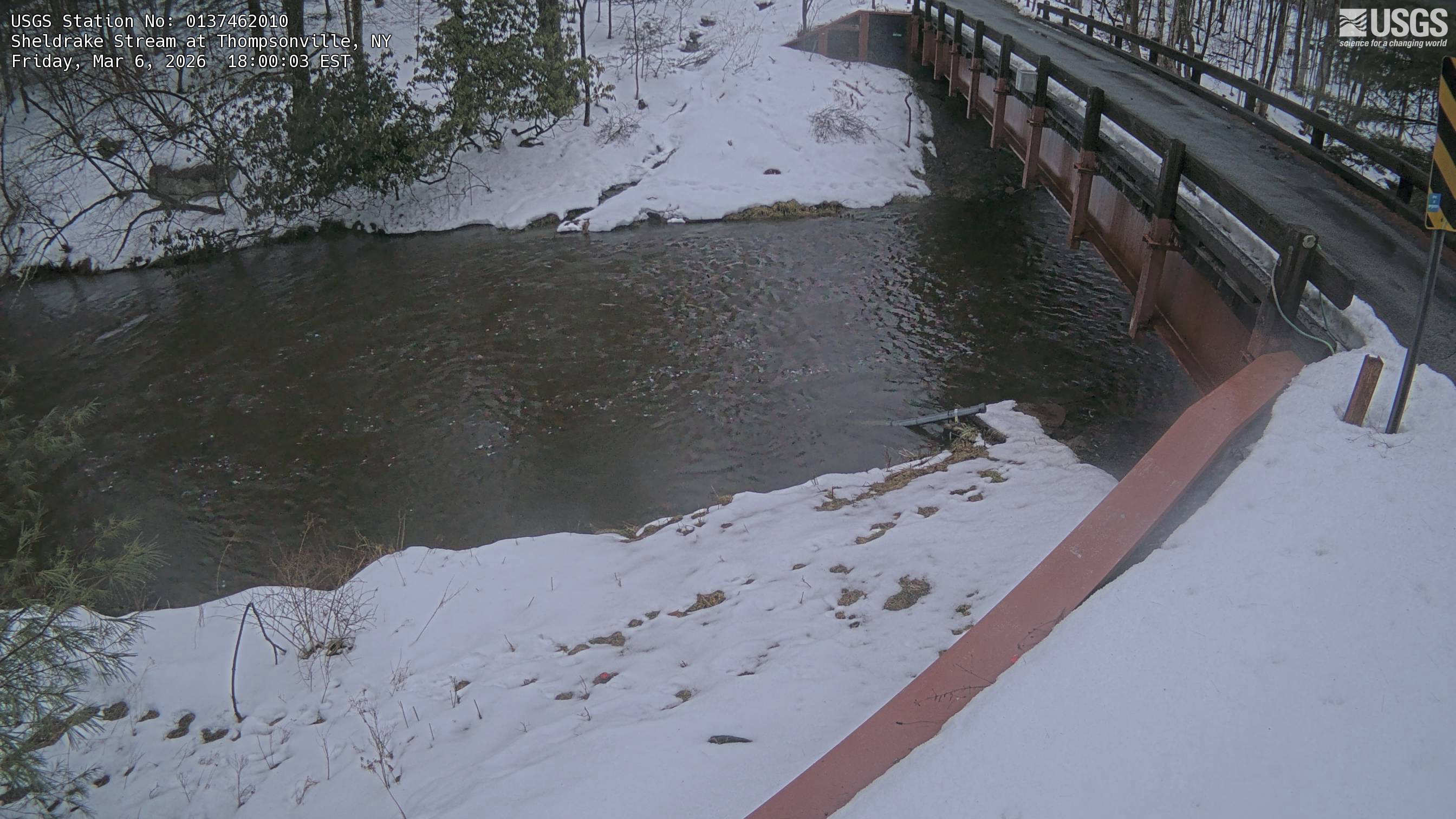 USGS HIVIS CAM Sheldrake Stream at Thompsonville