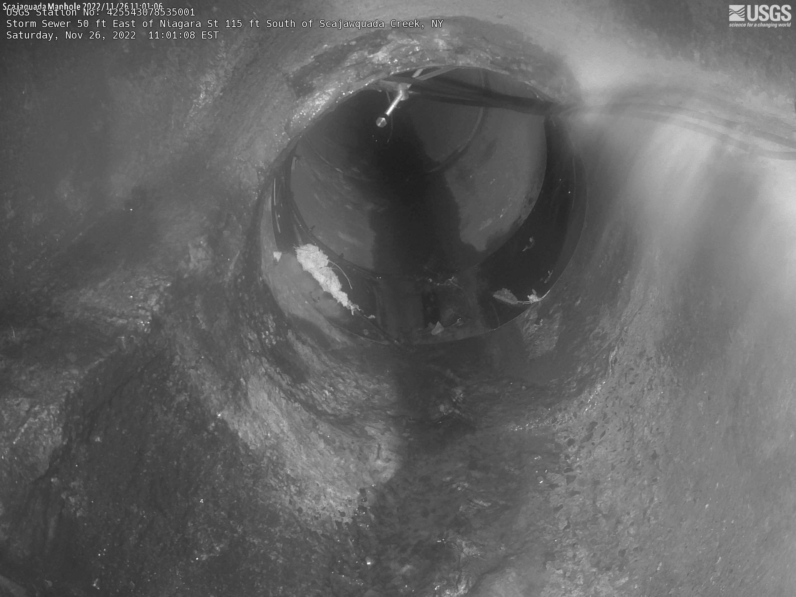 USGS HIVIS CAM Storm Sewer 50 ft East of Niagara St 115 ft South of Scajawquada Creek