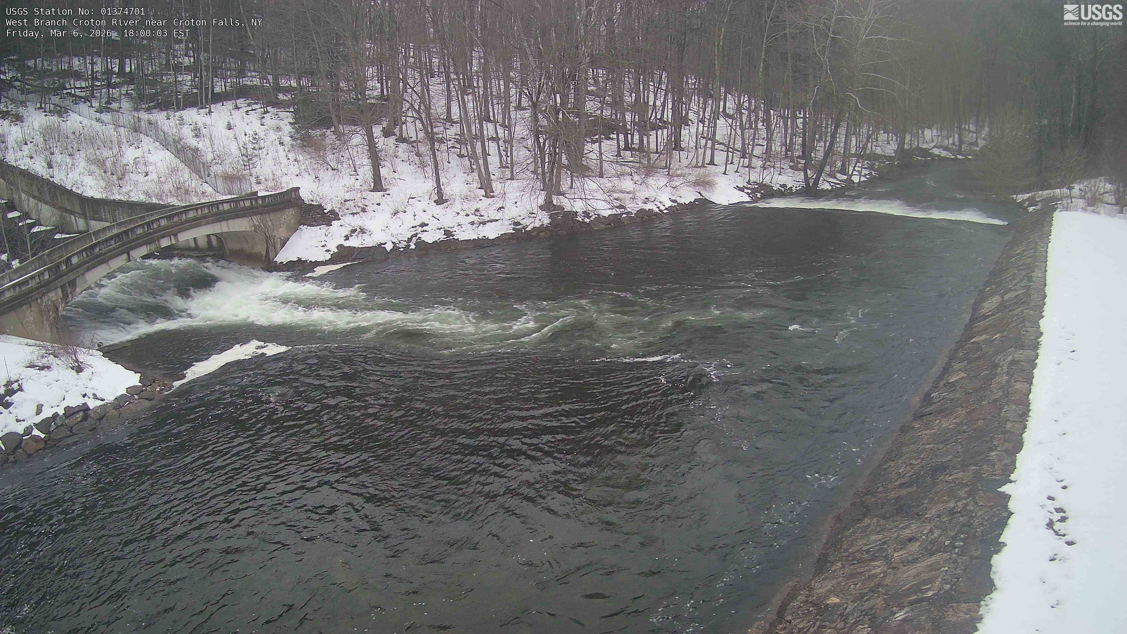 USGS HIVIS CAM West Branch Croton River near Croton Falls