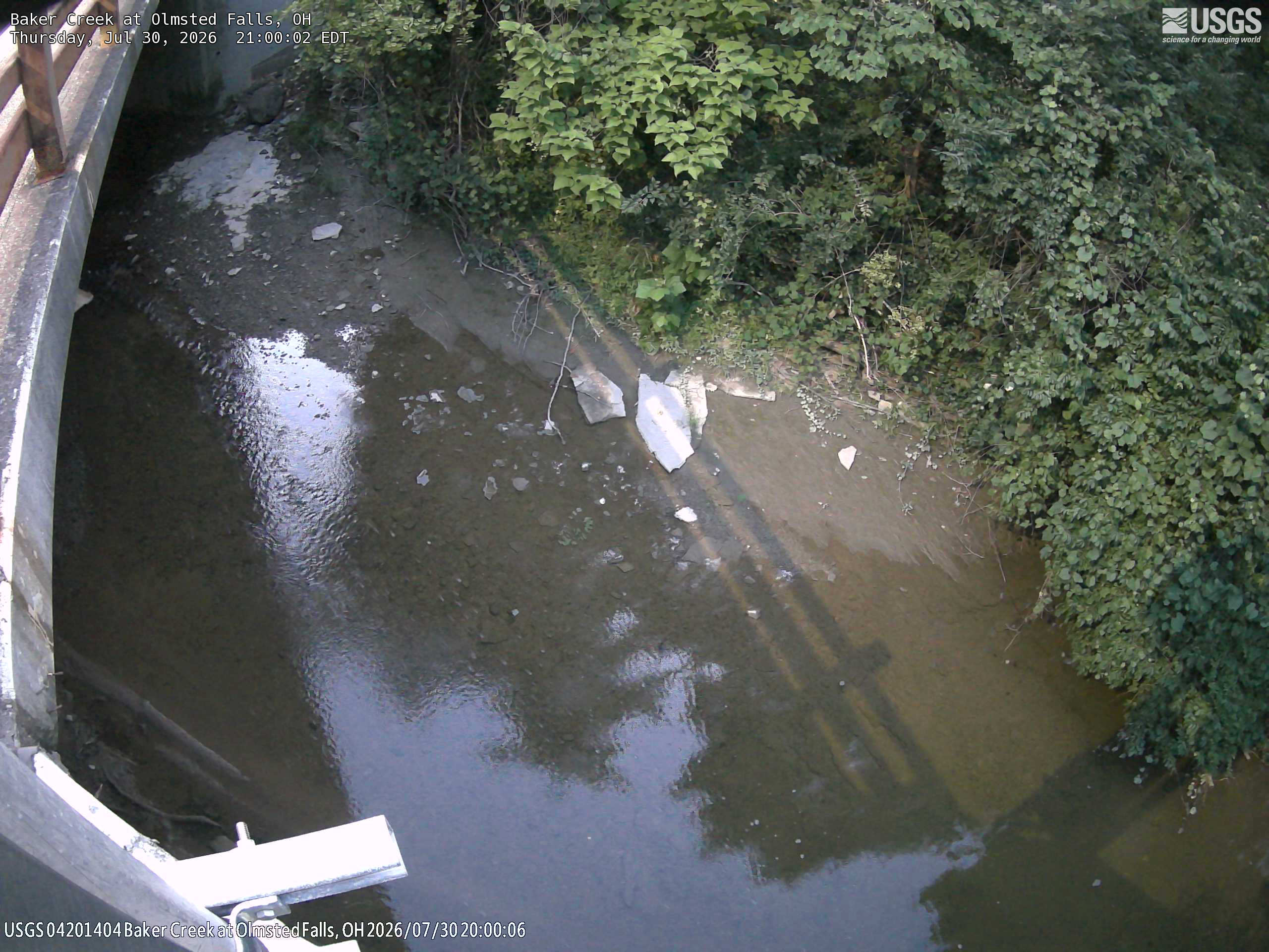 Most recent image at Baker Creek at Olmsted Falls