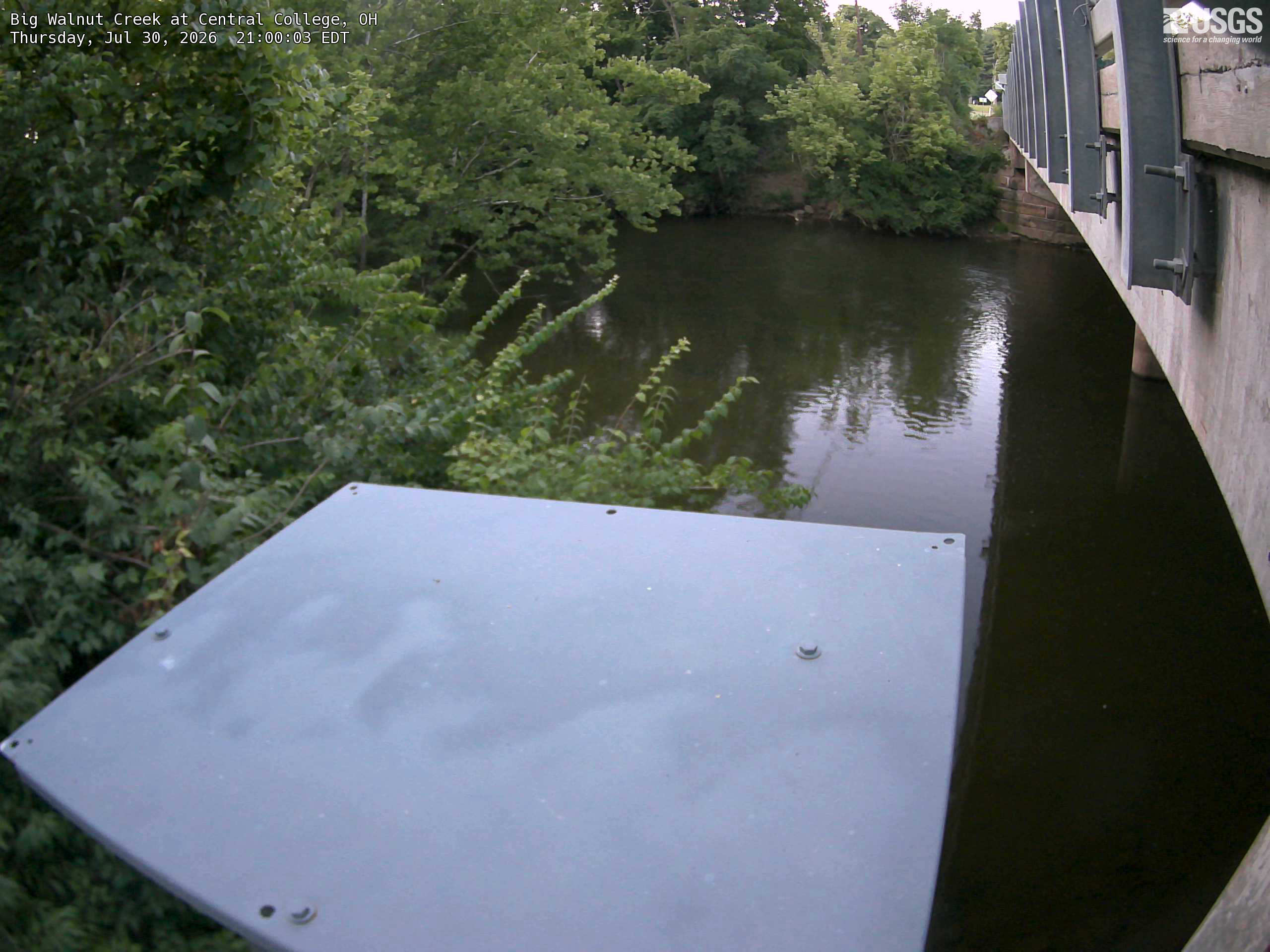 Most recent image at Big Walnut Creek at Central College