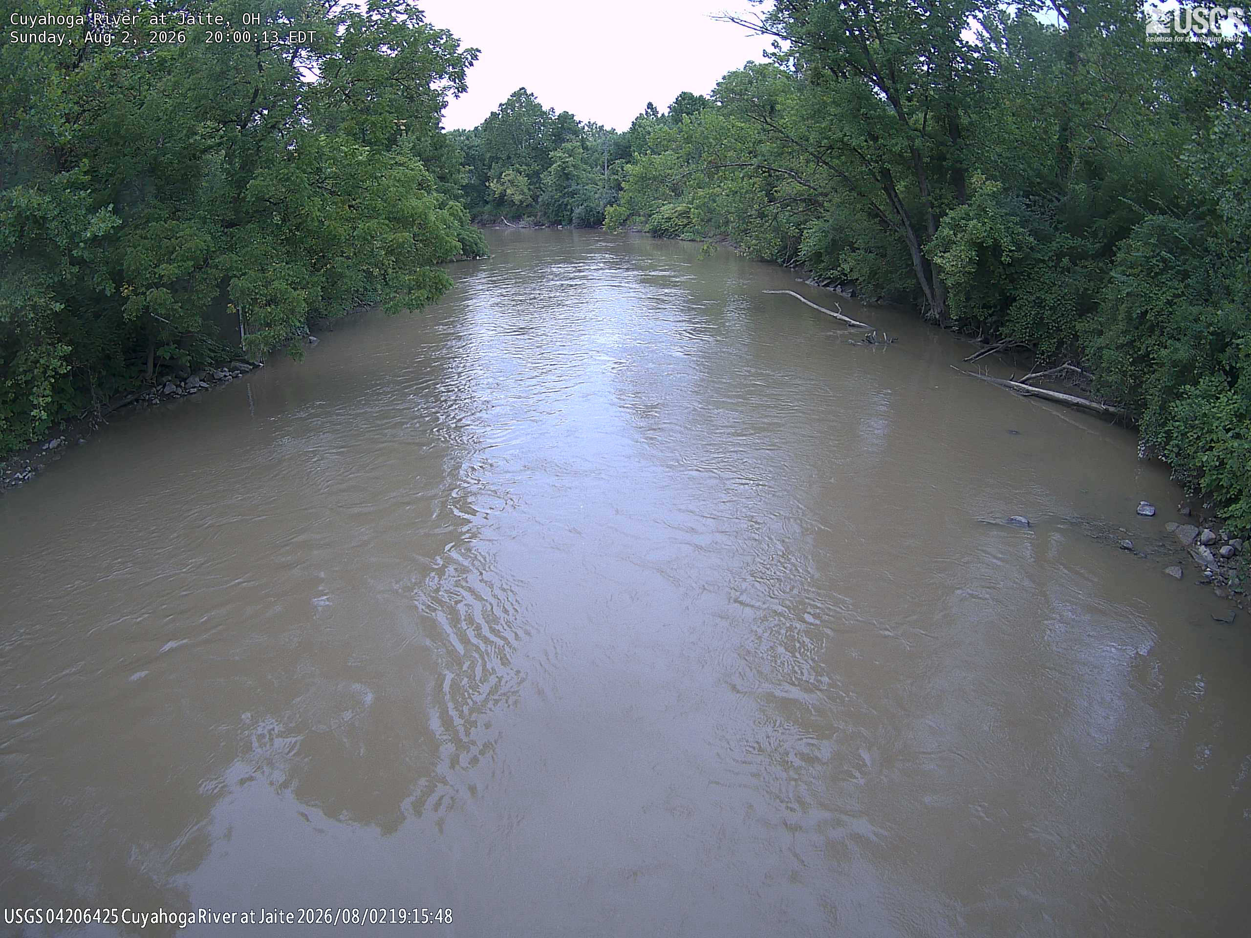 Most recent image at Cuyahoga River at Jaite