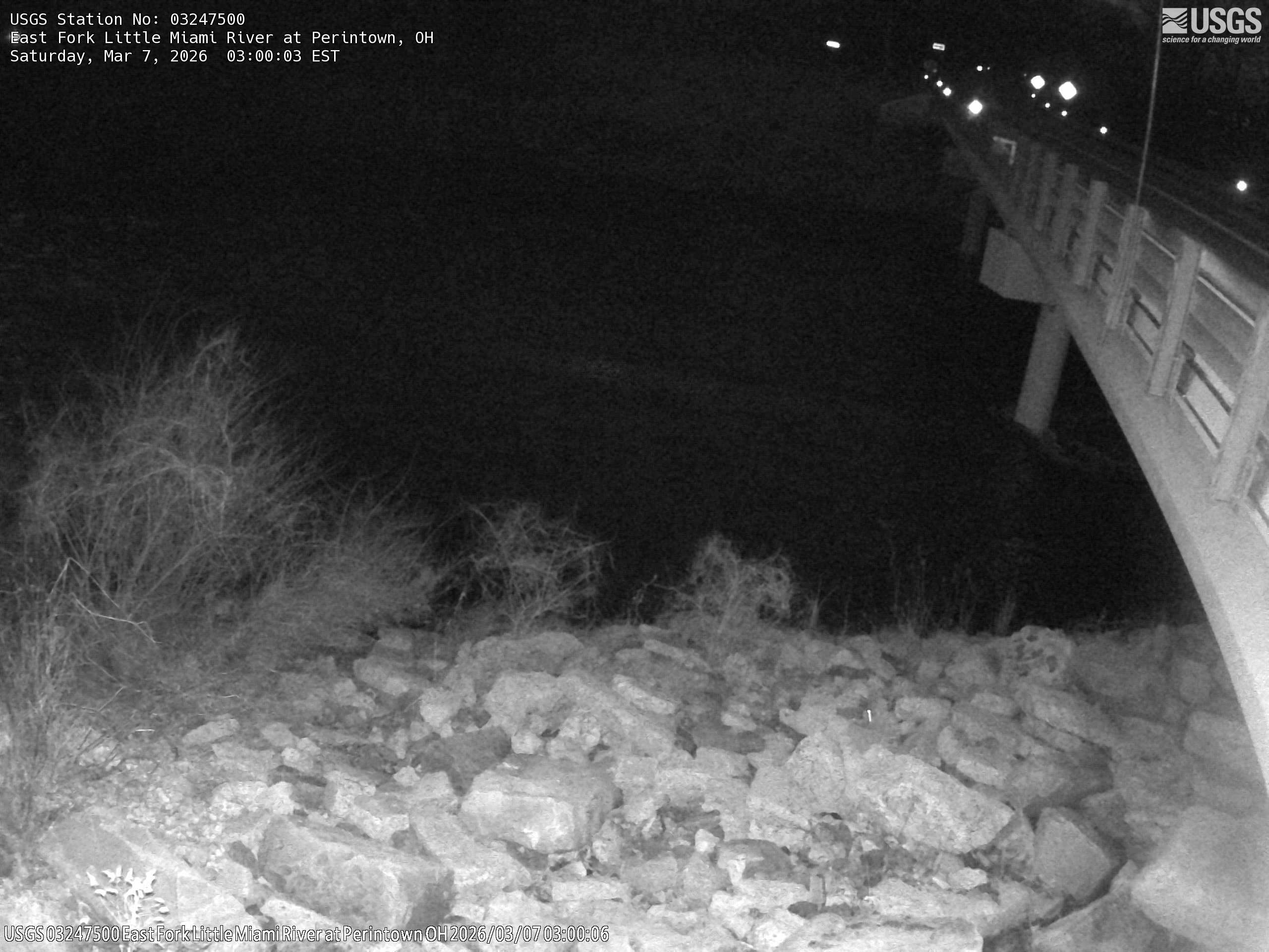 USGS HIVIS CAM East Fork Little Miami River at Perintown