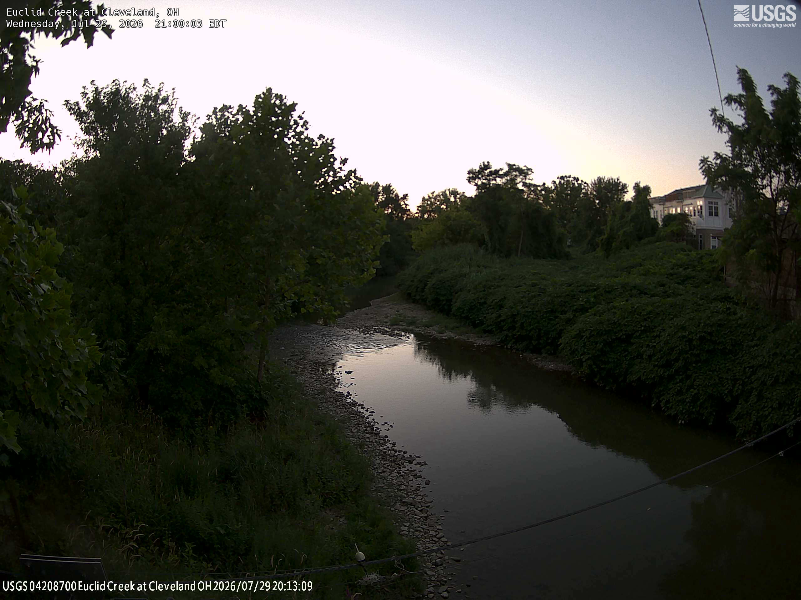 Most recent image at Euclid Creek at Cleveland