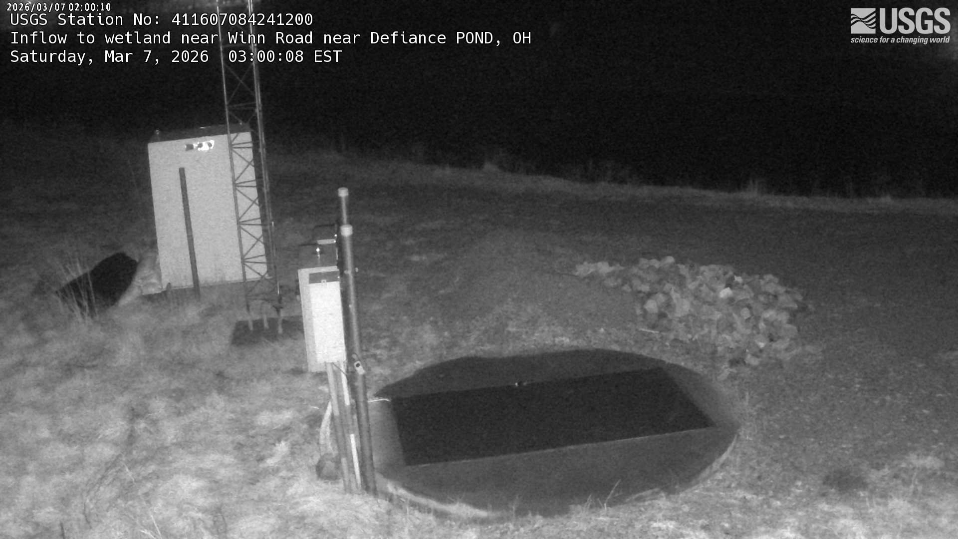 USGS HIVIS CAM Inflow to wetland near Winn Road near Defiance POND