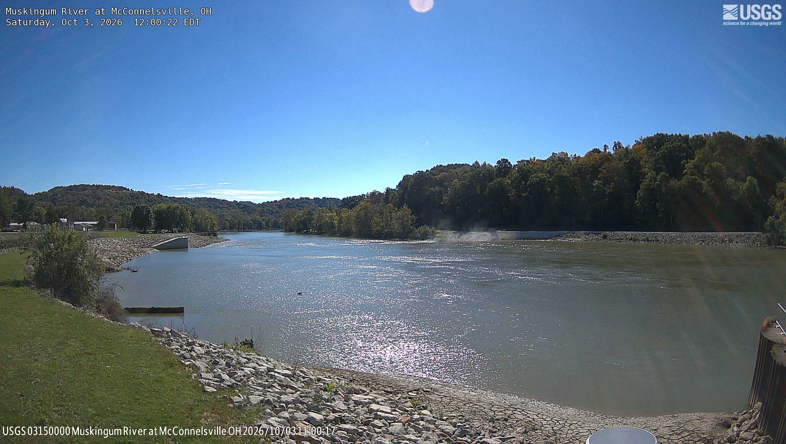 Most recent image at Muskingum River at McConnelsville
