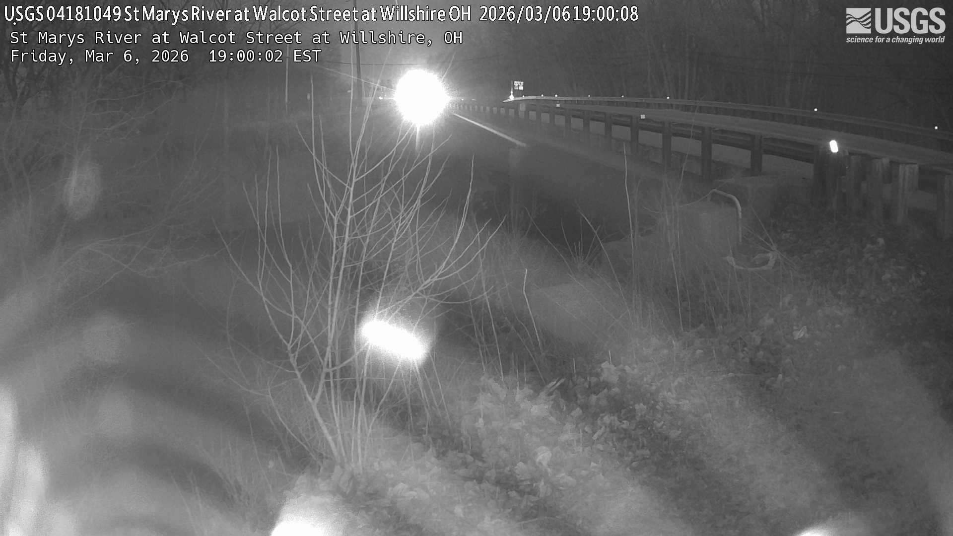 USGS HIVIS CAM St Marys River at Walcot Street at Willshire