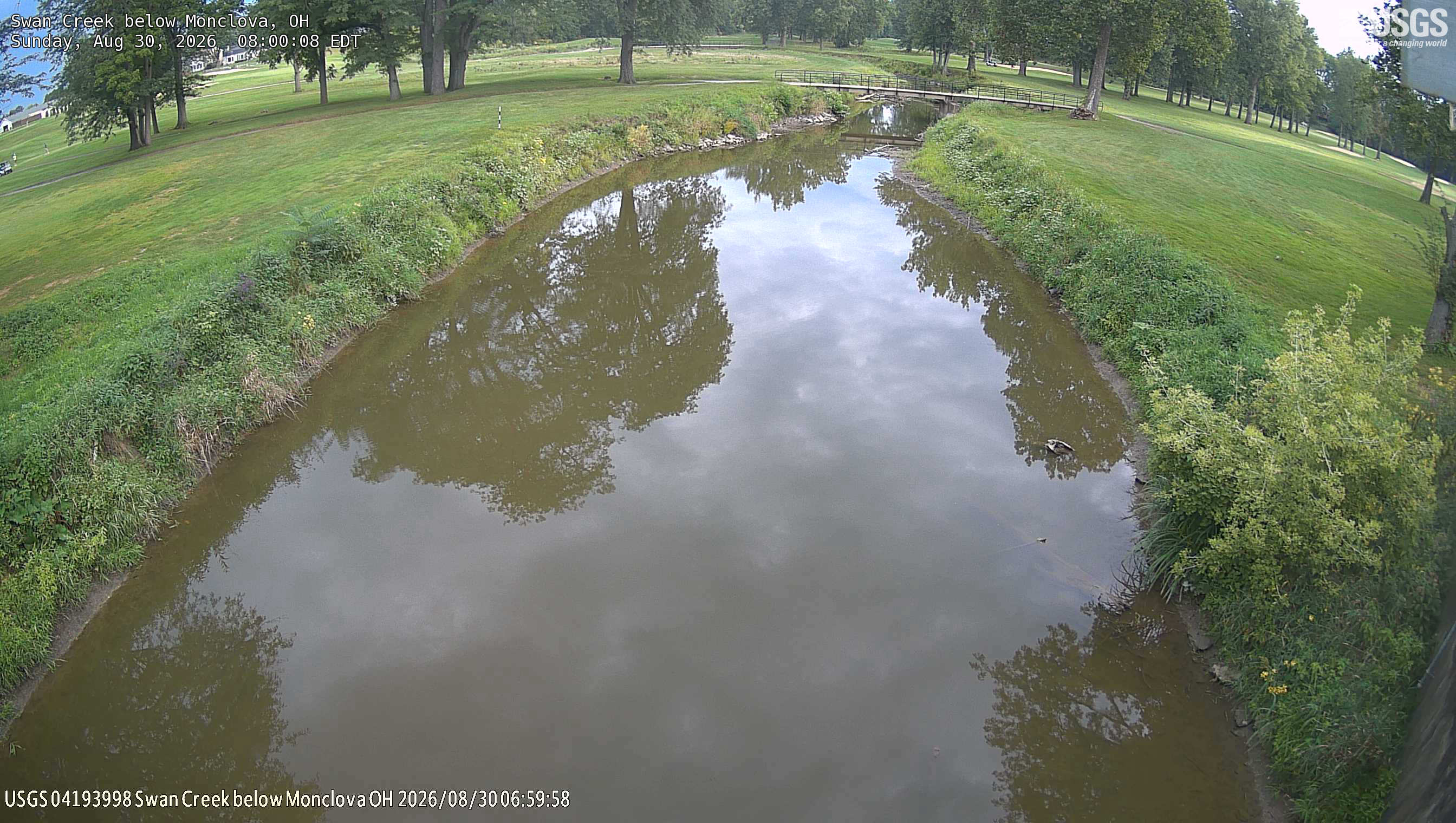 Most recent image at Swan Creek below Monclova