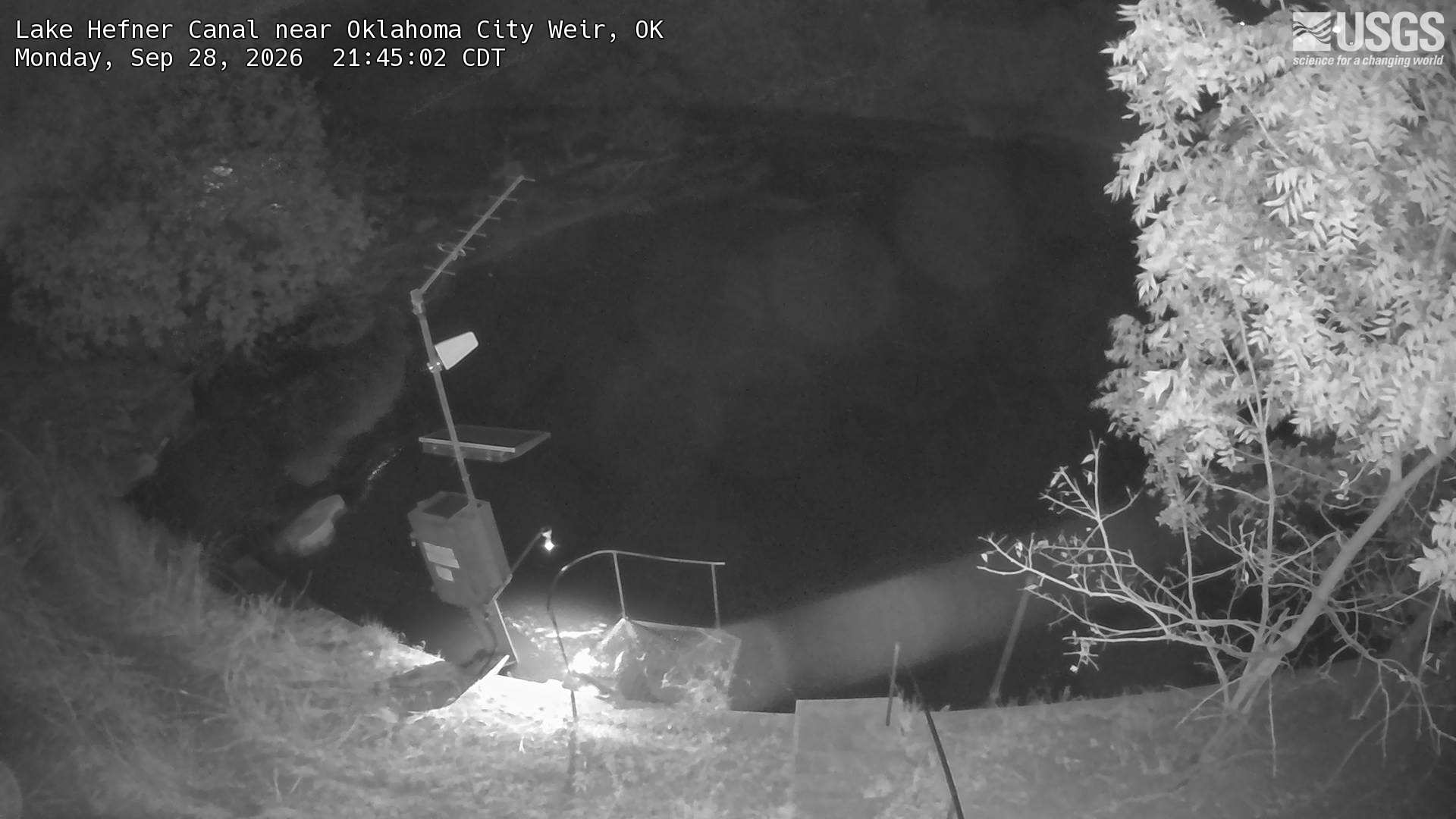 Most recent image at Lake Hefner Canal near Oklahoma City Weir