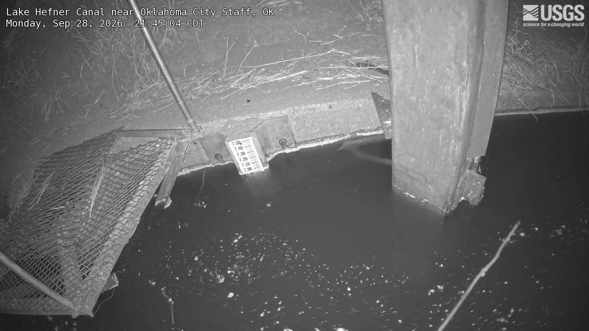 Most recent image at Lake Hefner Canal near Oklahoma City Staff