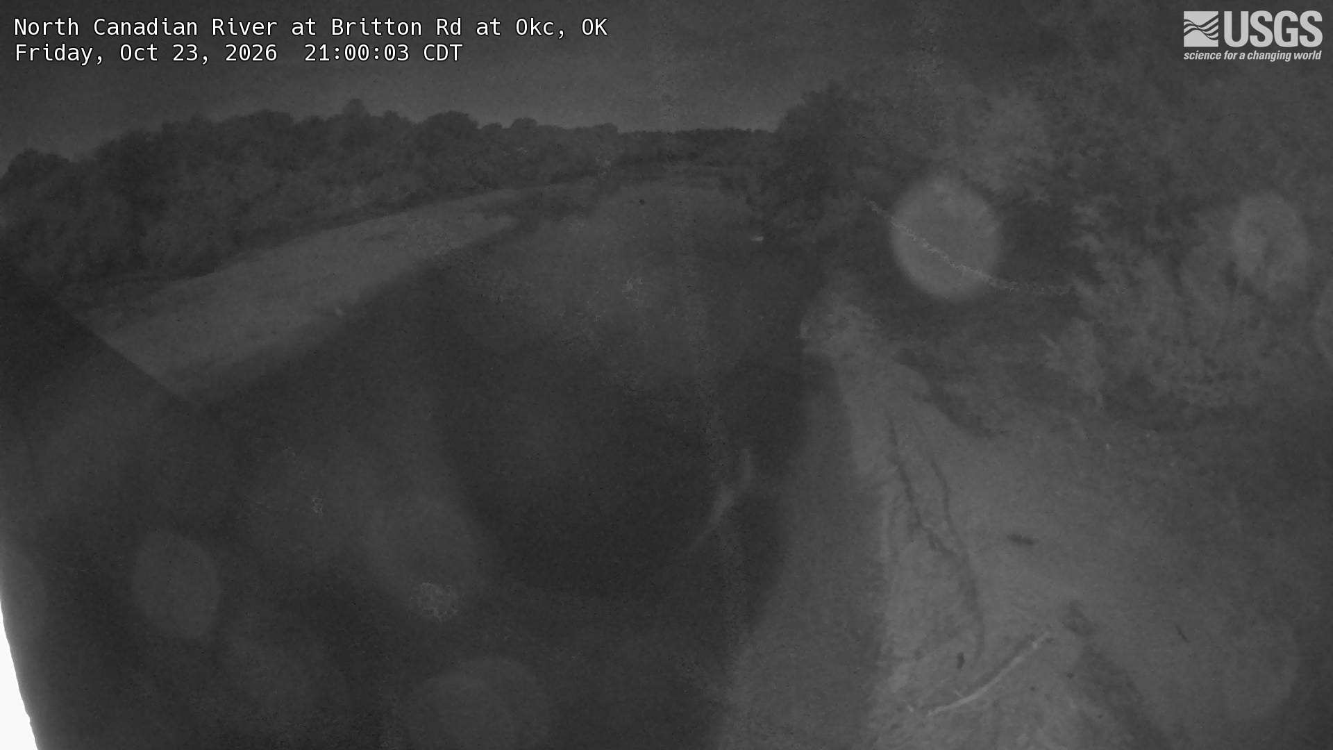 Most recent image at North Canadian River at Britton Rd at Okc