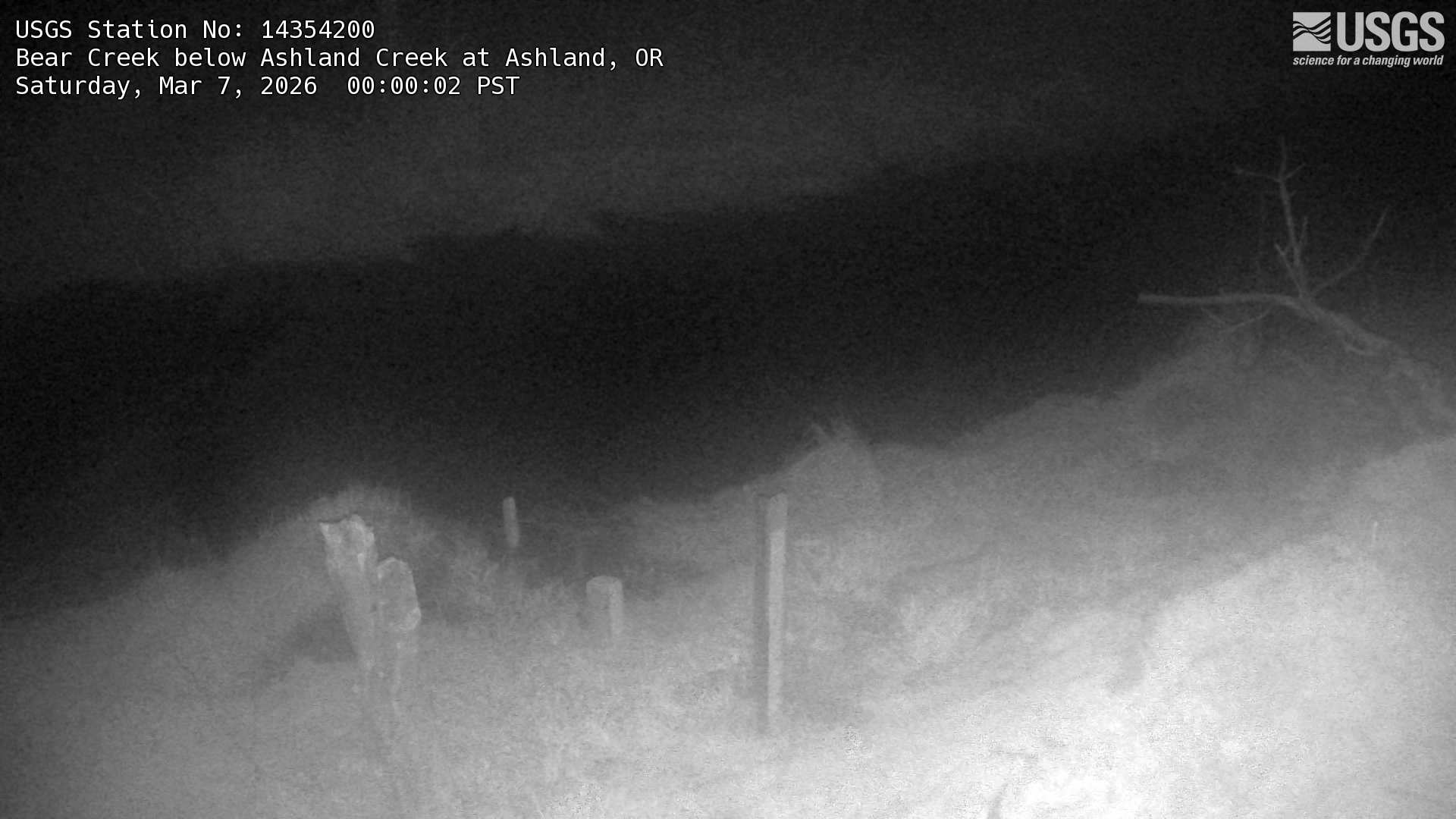 USGS HIVIS CAM Bear Creek below Ashland Creek at Ashland