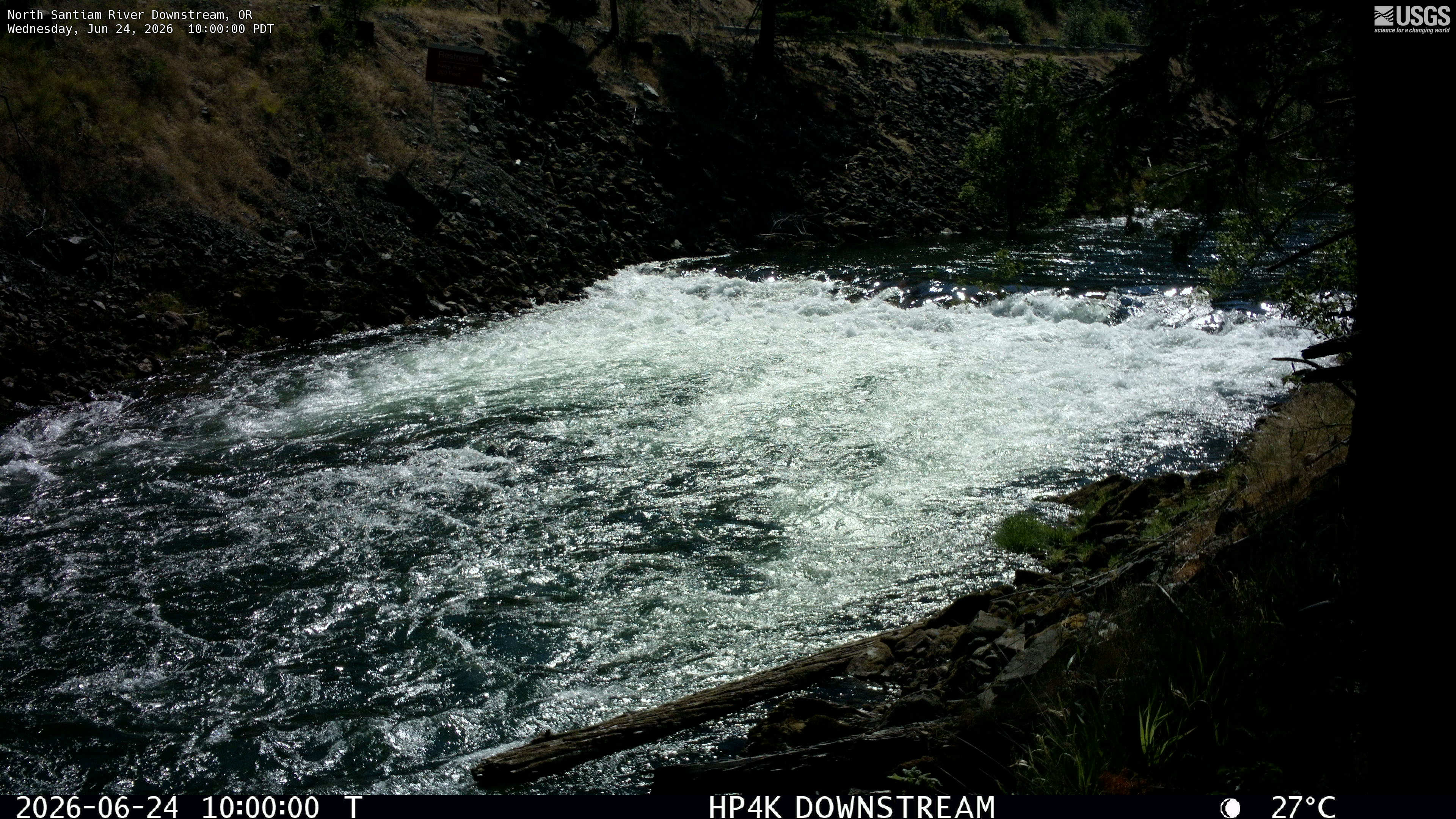 Most recent image at North Santiam River Downstream