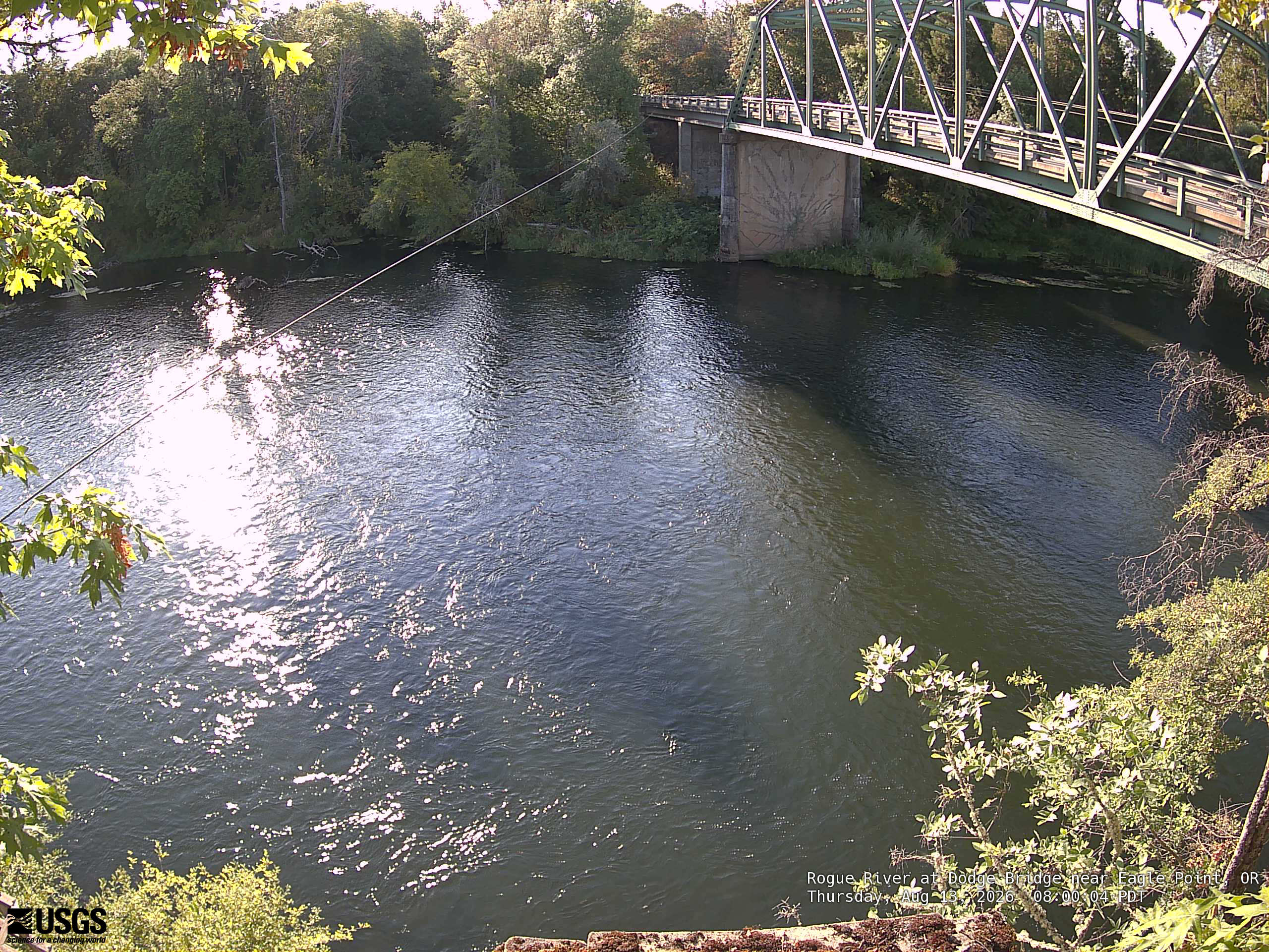 Most recent image at Rogue River at Dodge Bridge near Eagle Point
