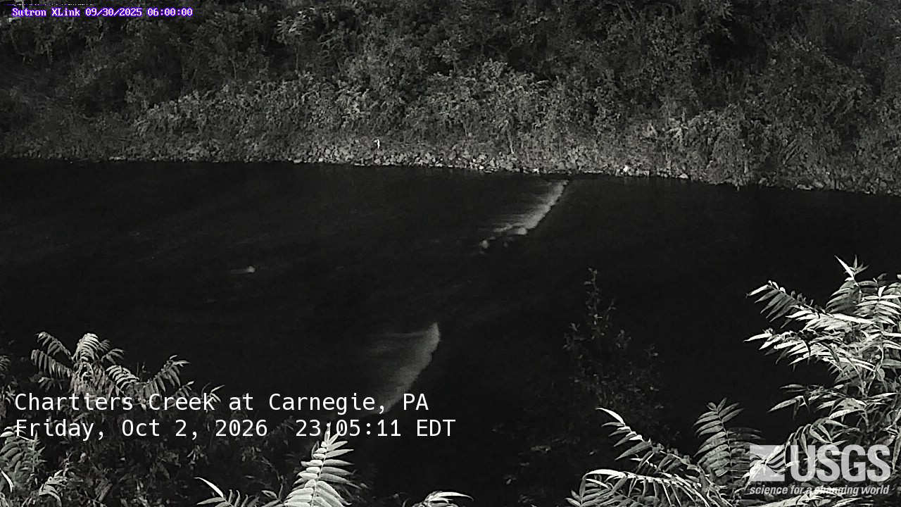 Most recent image at Chartiers Creek at Carnegie