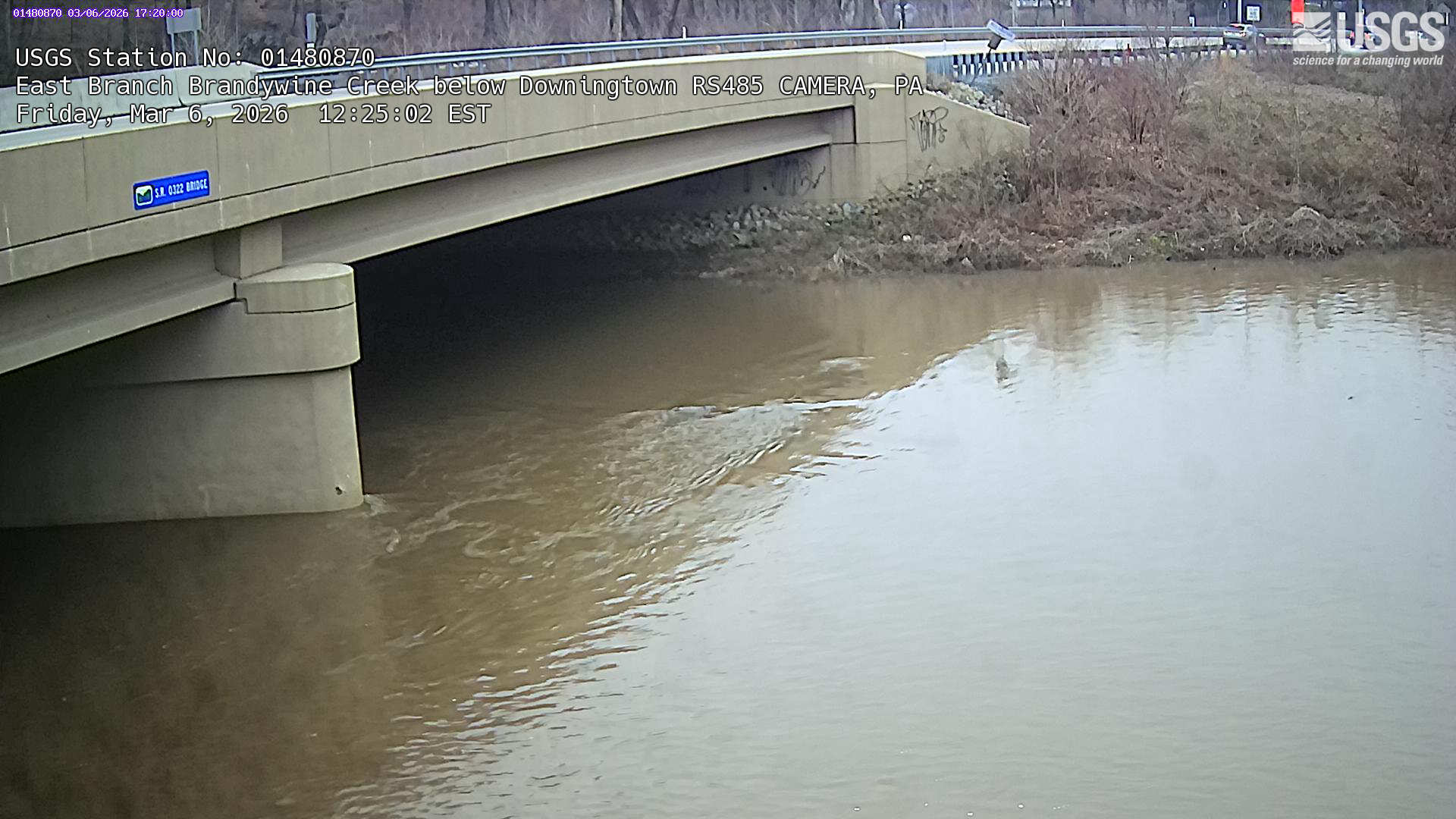 USGS HIVIS CAM East Branch Brandywine Creek below Downingtown RS485 CAMERA