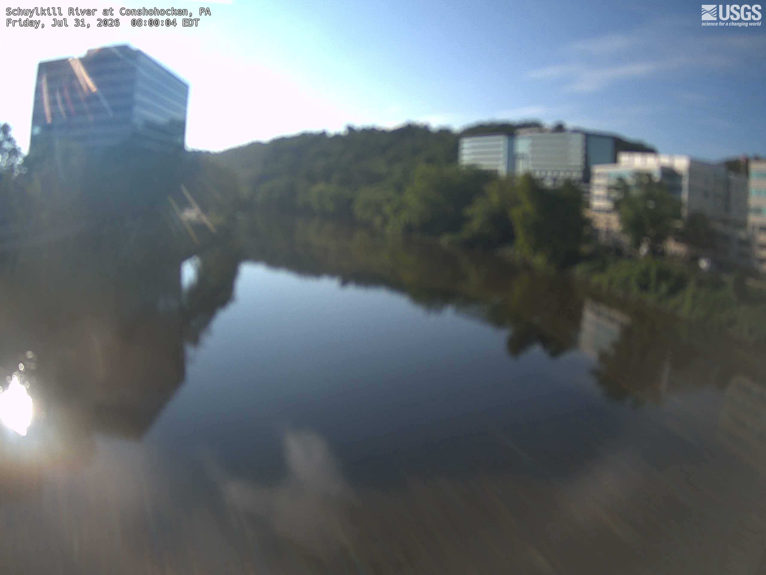 Most recent image at Schuylkill River at Conshohocken