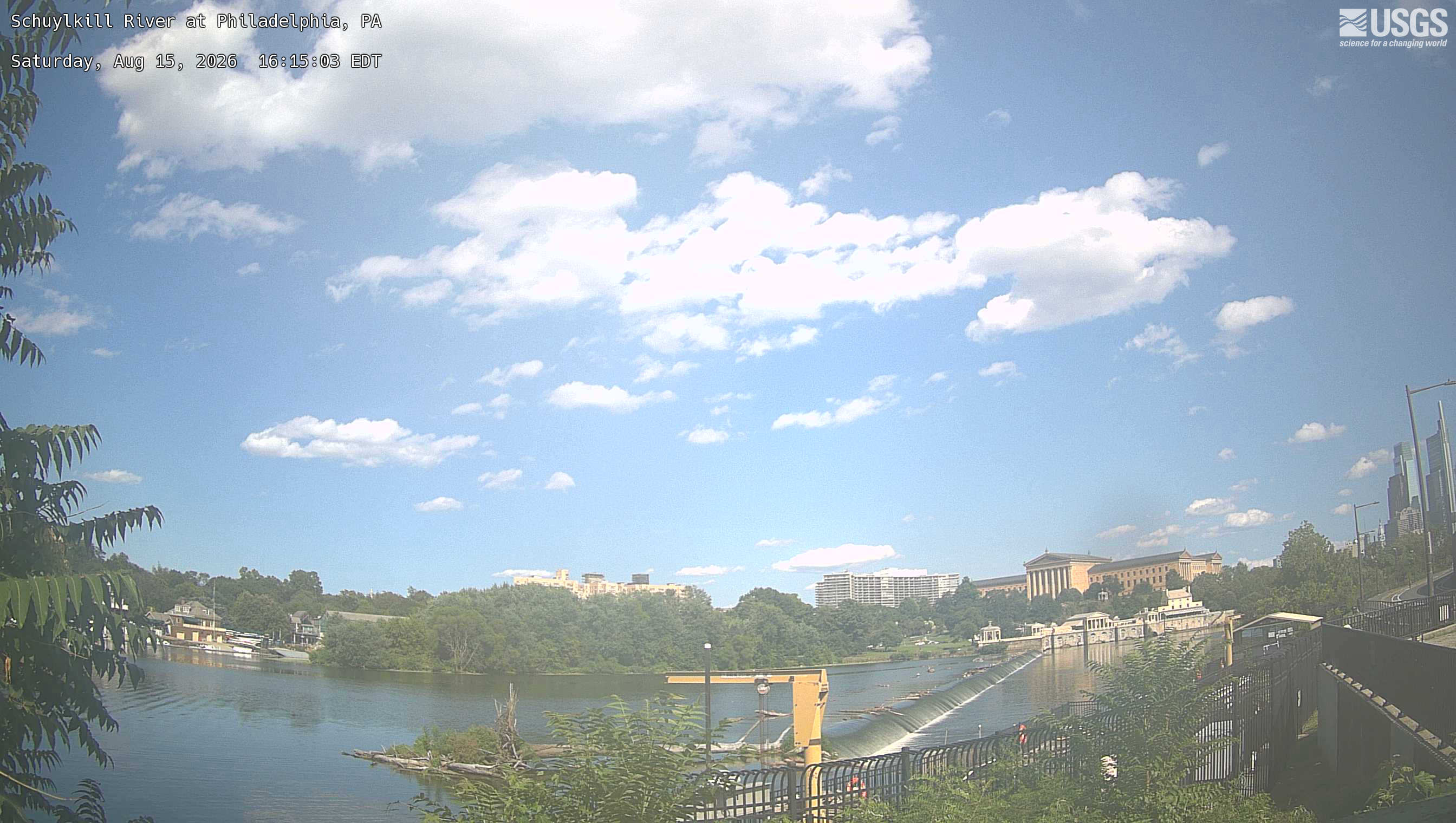 Most recent image at Schuylkill River at Philadelphia
