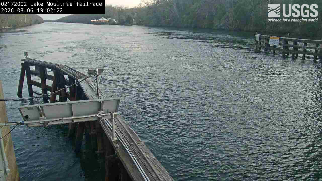 USGS HIVIS CAM Lake Moultrie Tailrace Canal at Moncks Corner