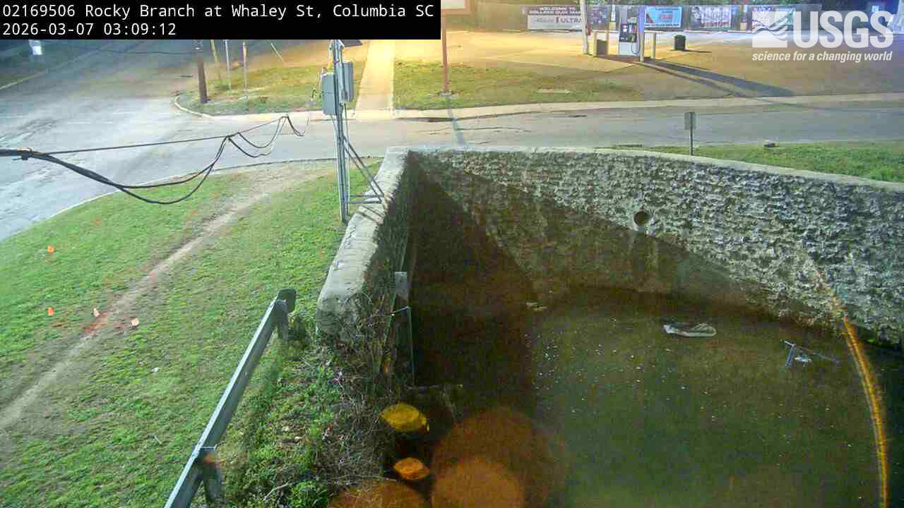USGS HIVIS CAM Rocky Branch at Whaley Street Columbia
