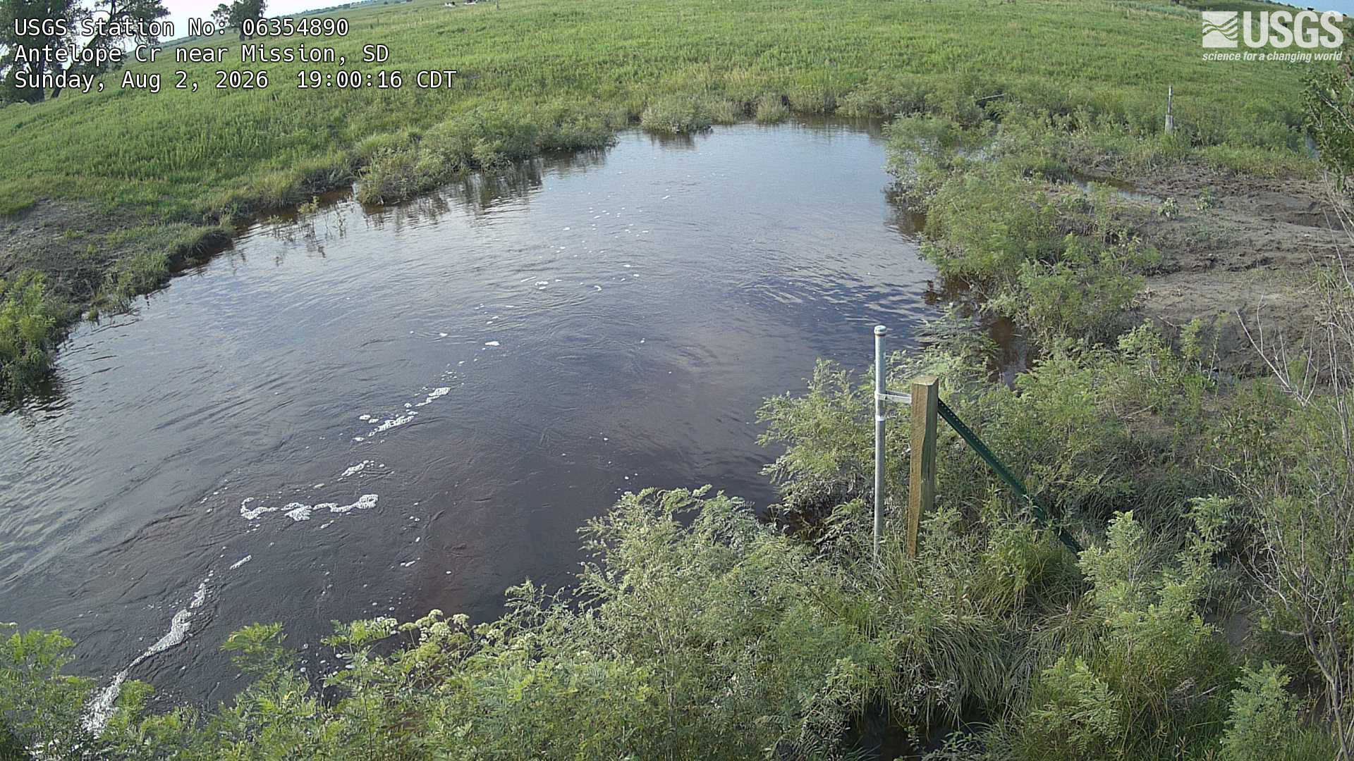 Most recent image at Antelope Cr near Mission