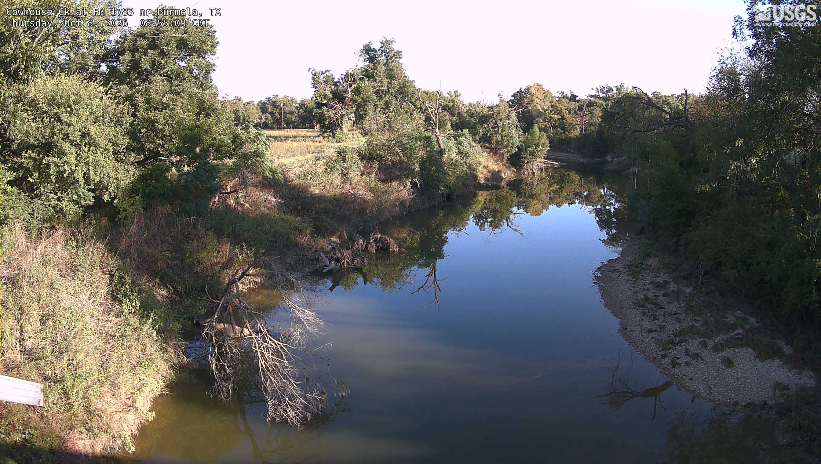 Most recent image at Cowhouse Ck at FM 1783 nr Purmela