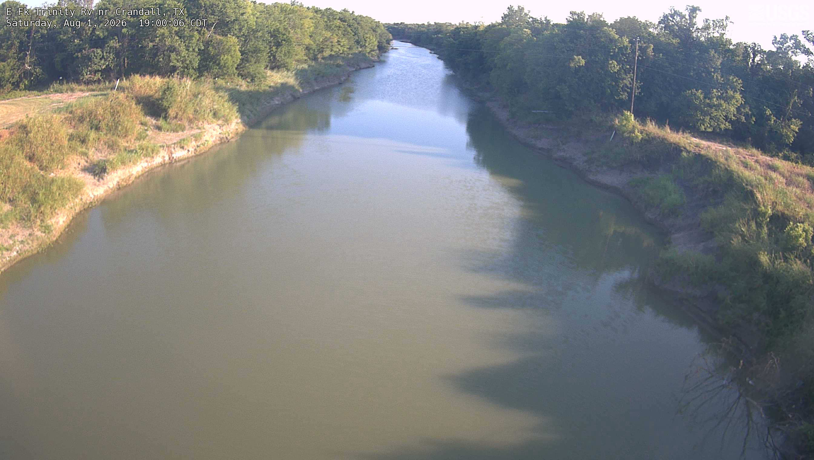 Most recent image at E Fk Trinity Rv nr Crandall