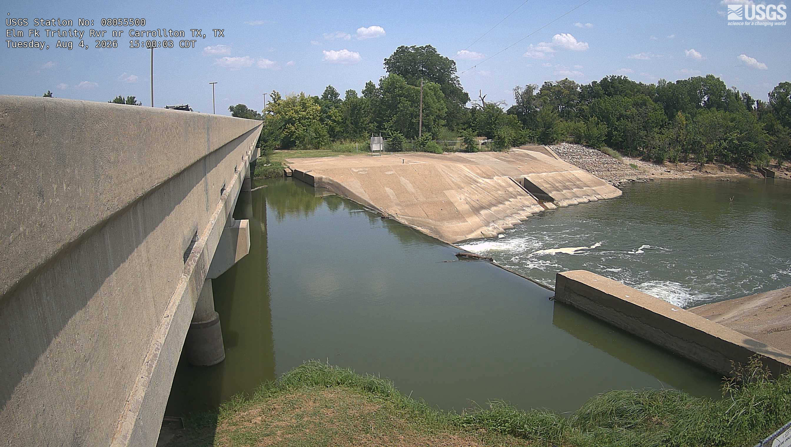 Most recent image at Elm Fk Trinity Rvr nr Carrollton TX