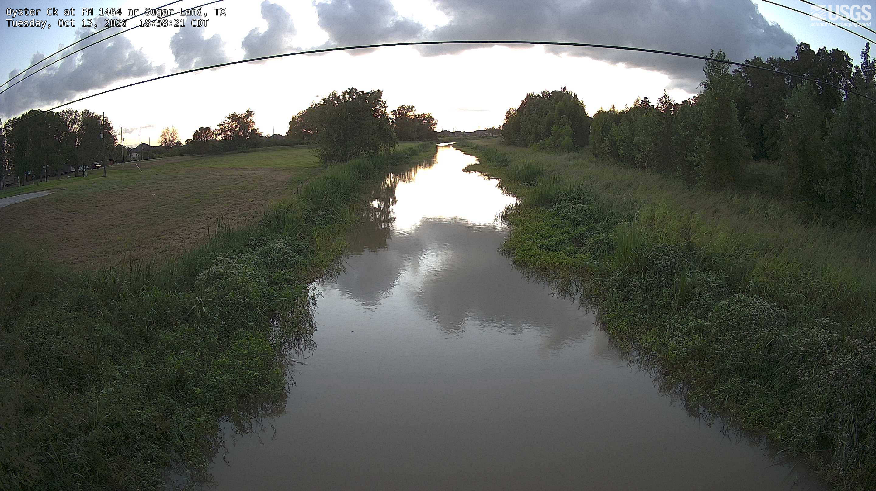 Most recent image at Oyster Ck at FM 1464 nr Sugar Land