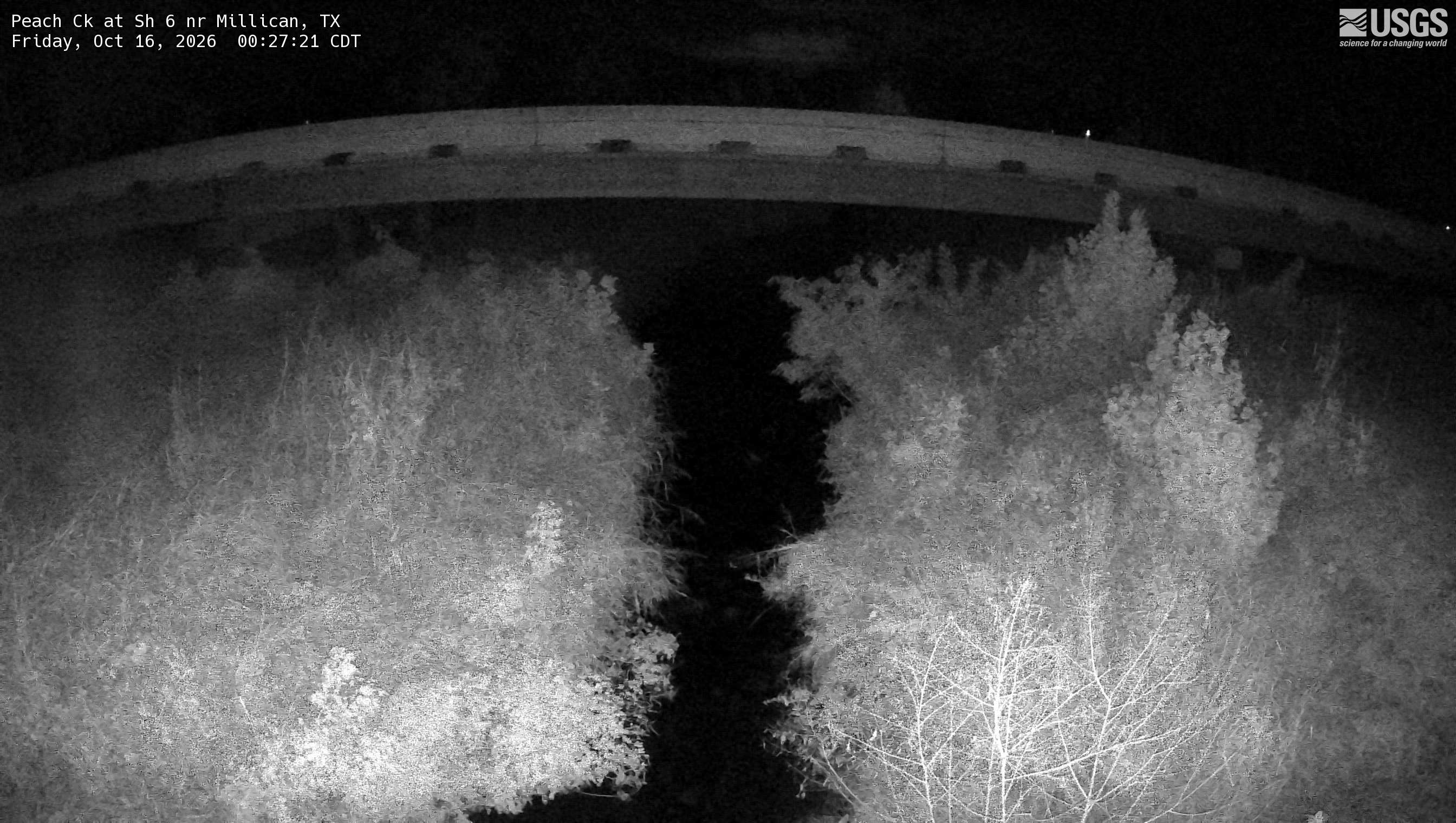 Most recent image at Peach Ck at Sh 6 nr Millican