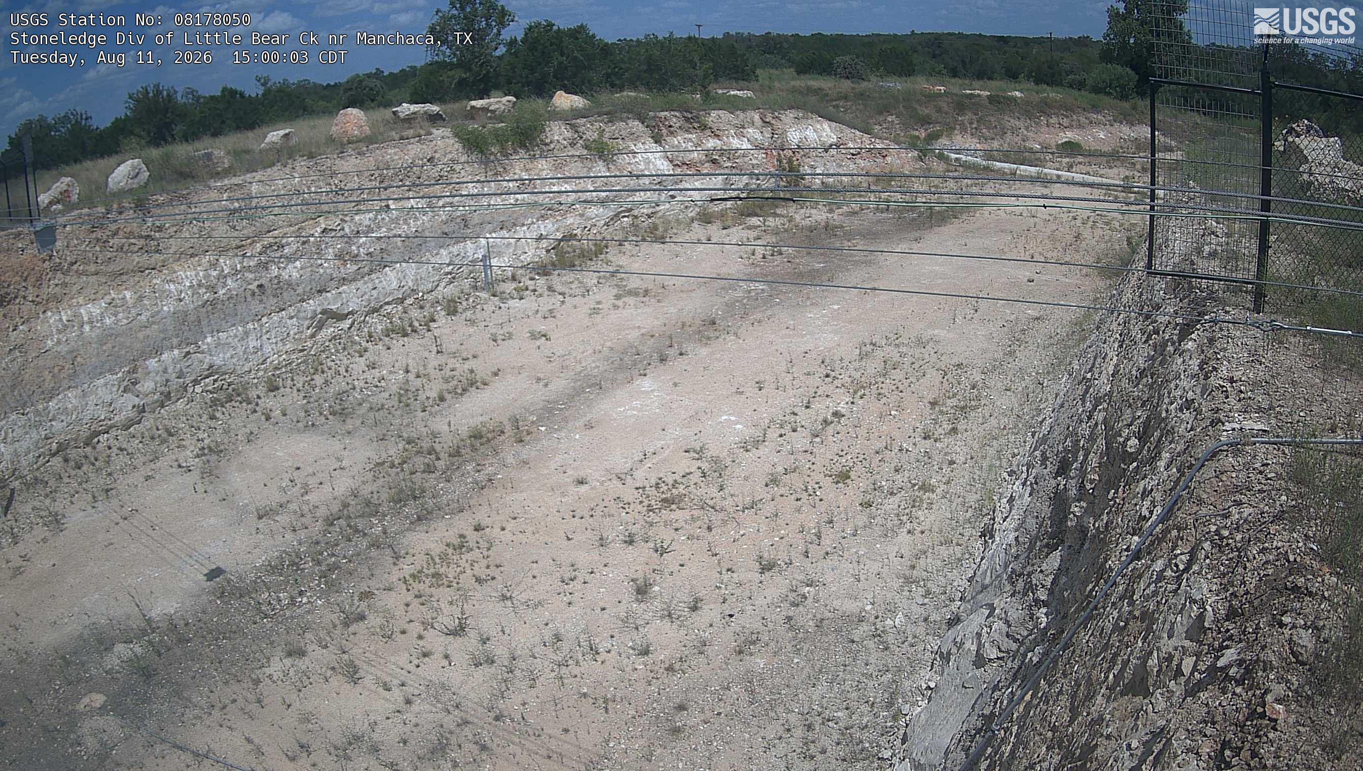 Most recent image at Stoneledge Div of Little Bear Ck nr Manchaca