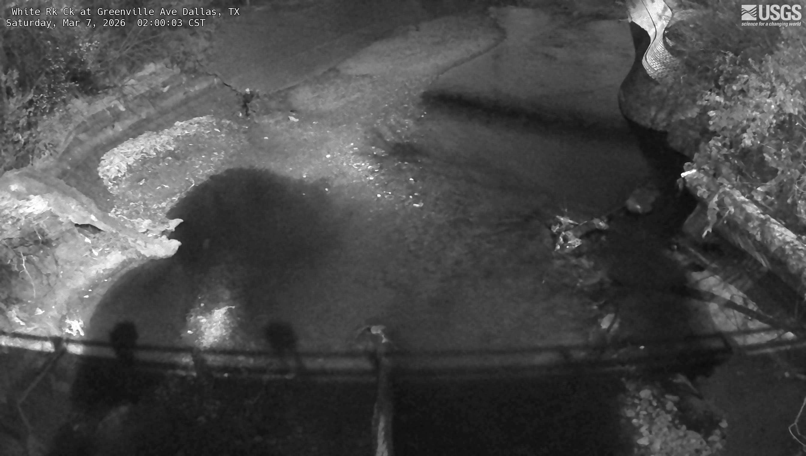 USGS HIVIS CAM White Rk Ck at Greenville Ave Dallas