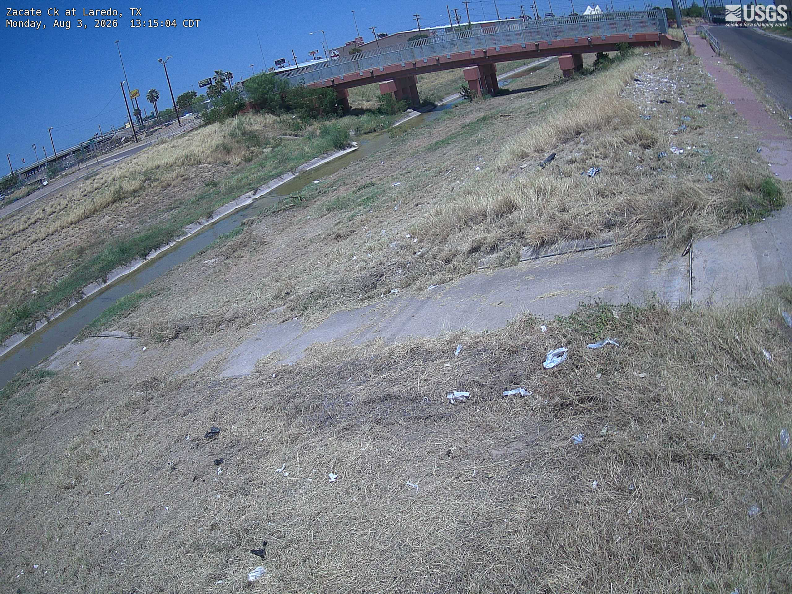 Most recent image at Zacate Ck at Laredo