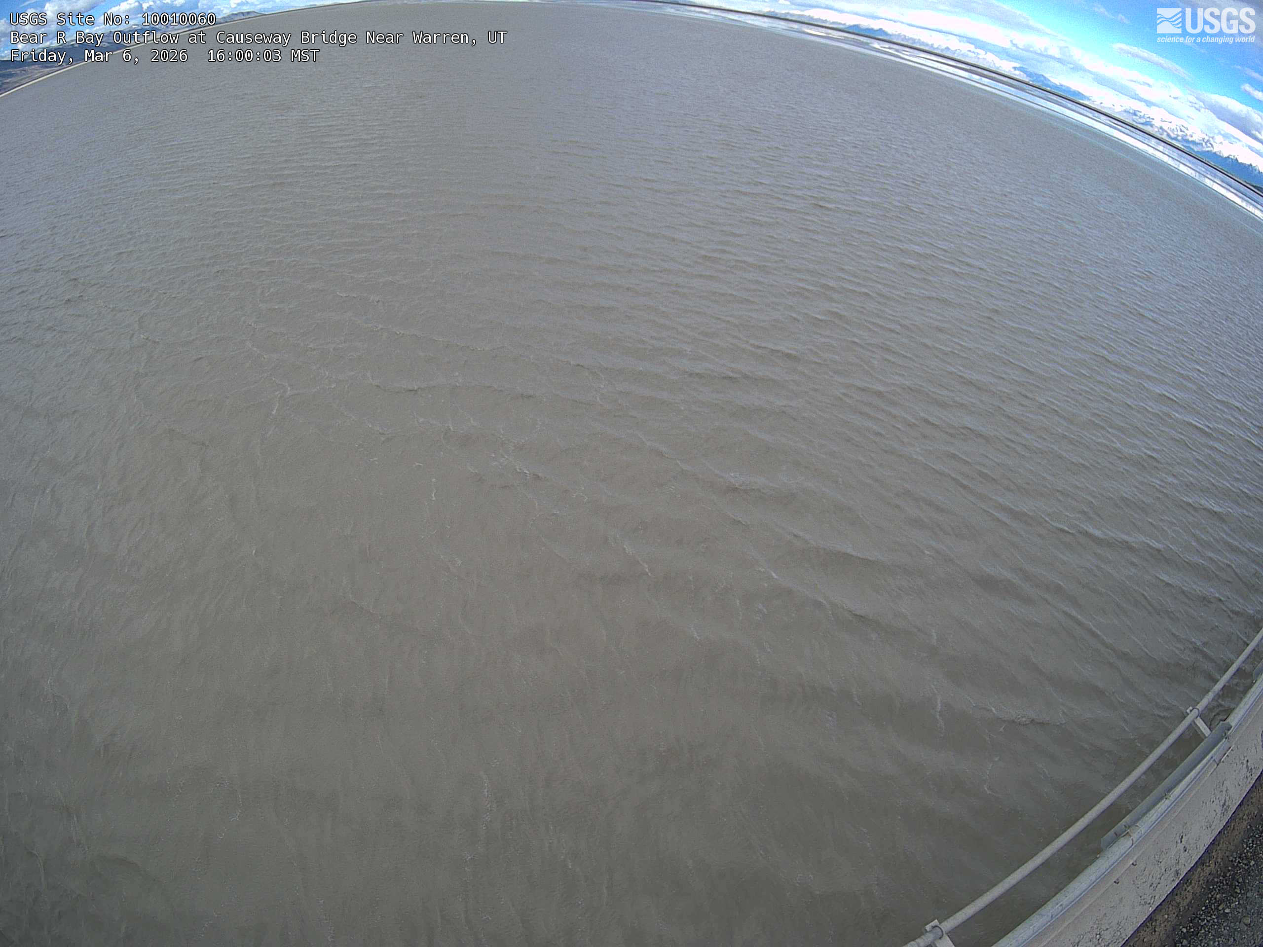 USGS HIVIS CAM Bear R Bay Outflow at Causeway Bridge Near Warren