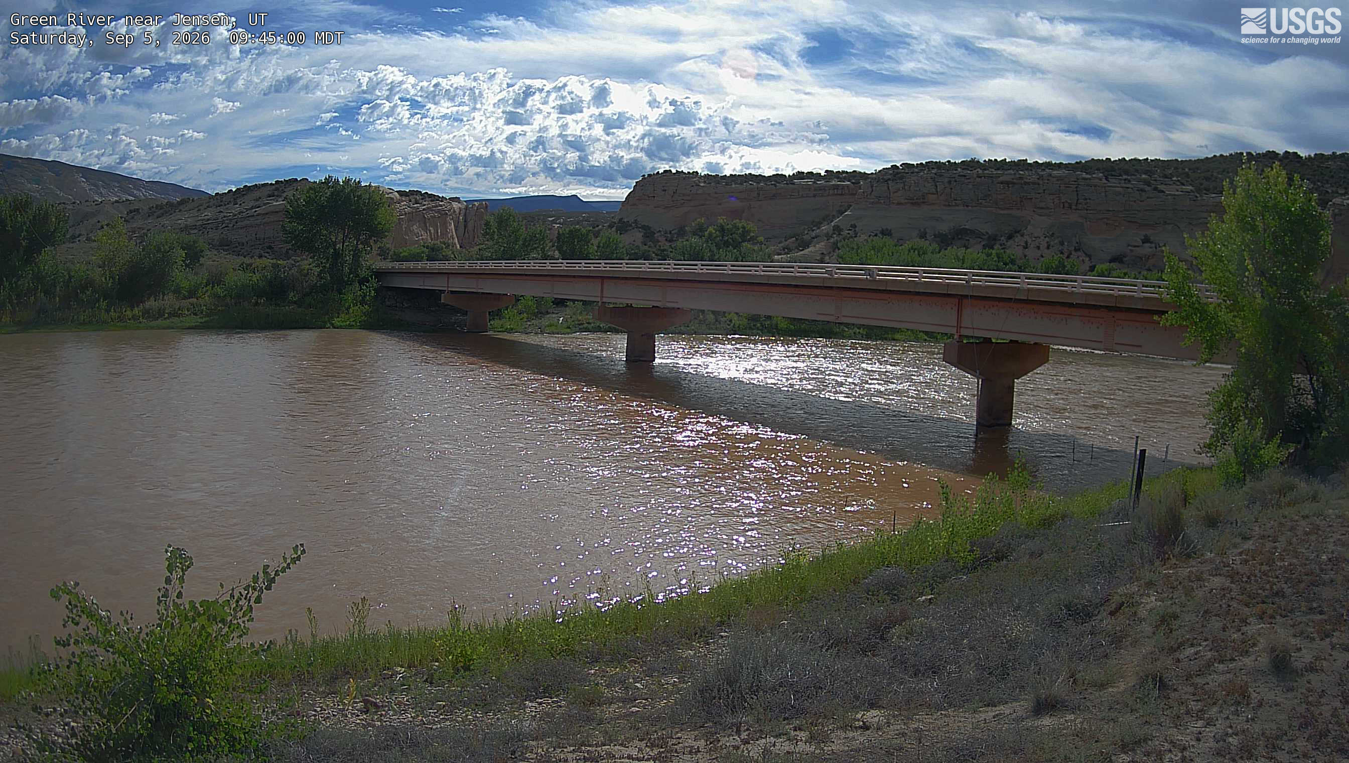 Most recent image at Green River near Jensen