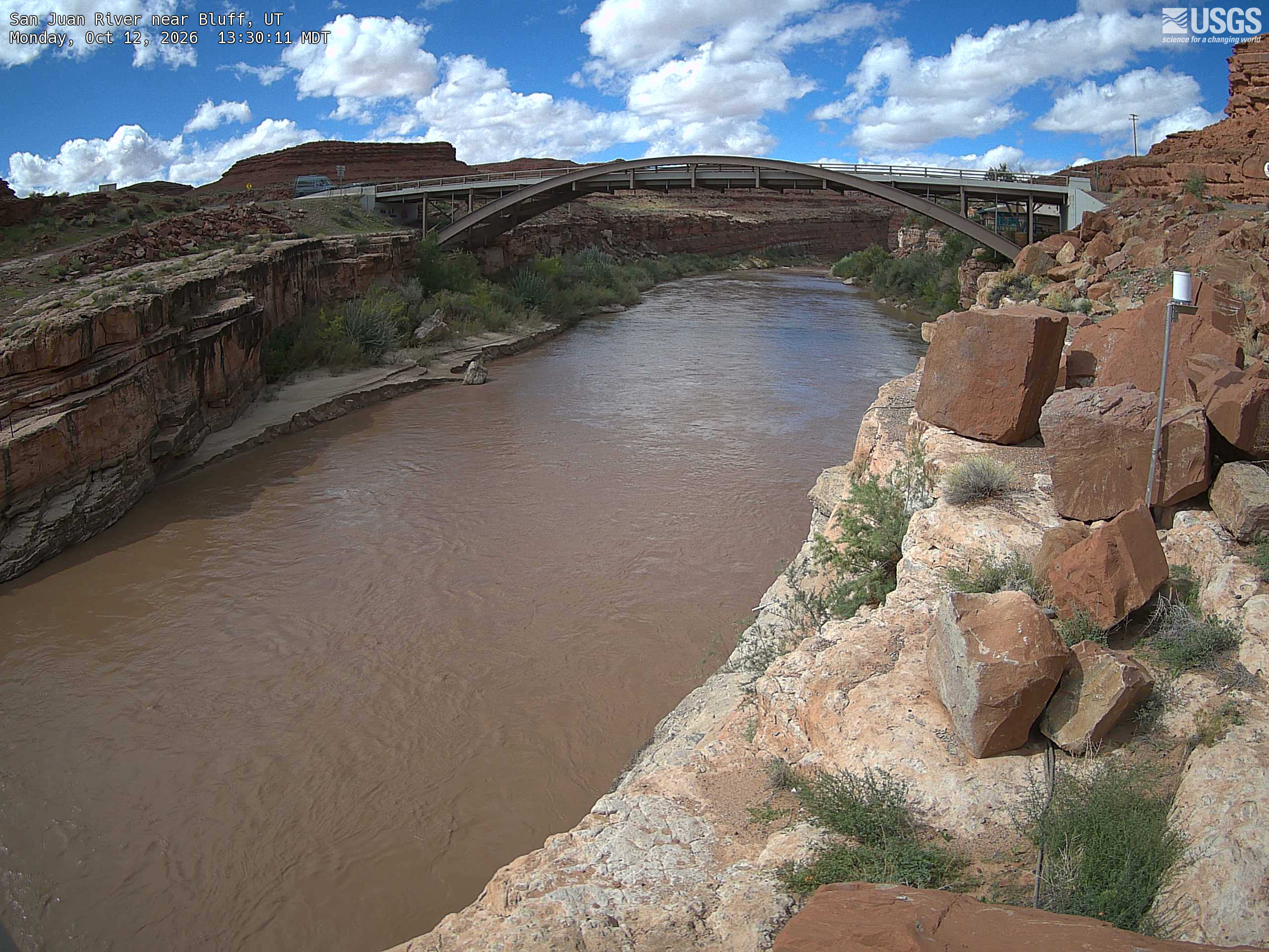 Most recent image at San Juan River near Bluff