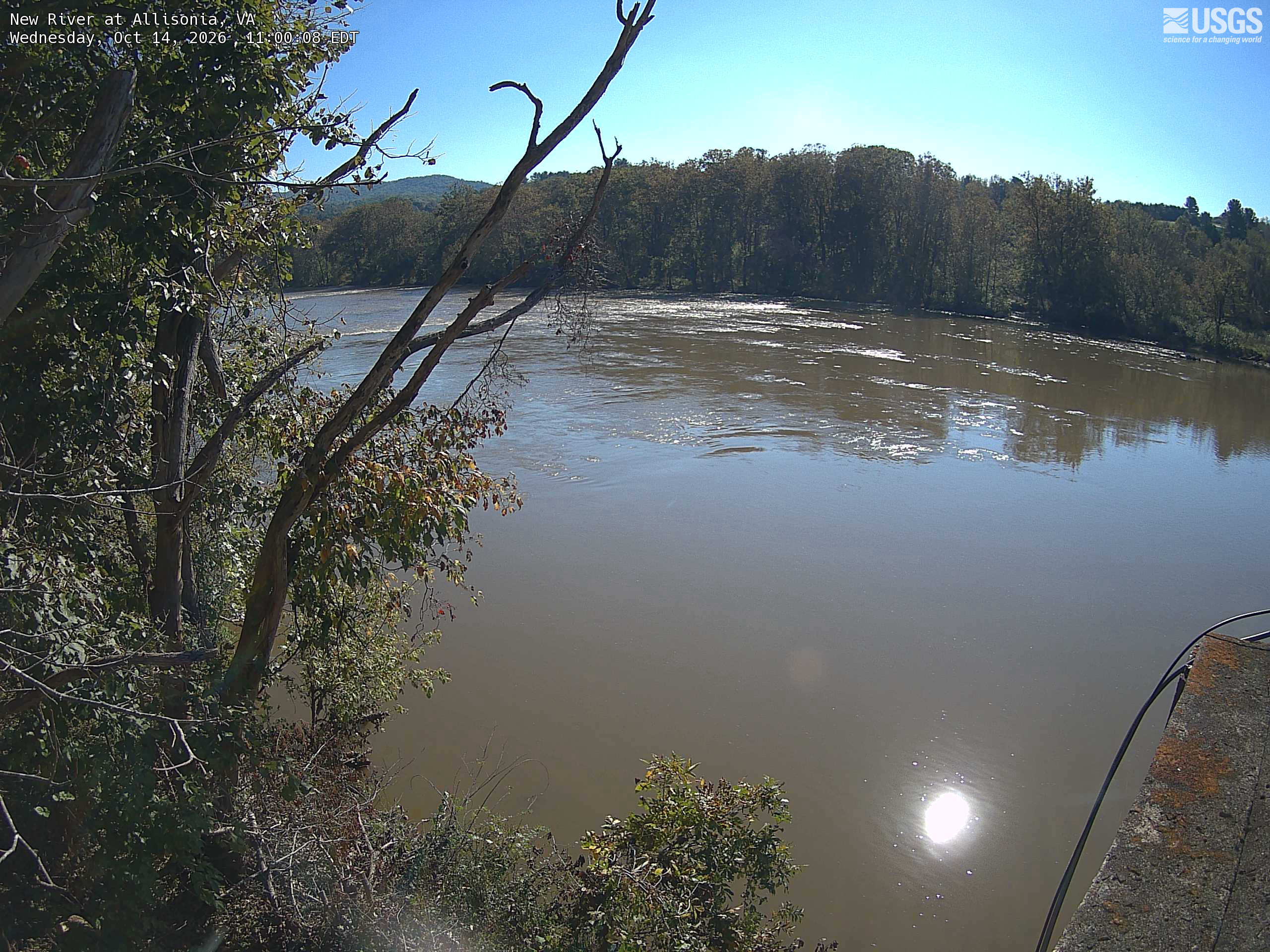 Most recent image at New River at Allisonia