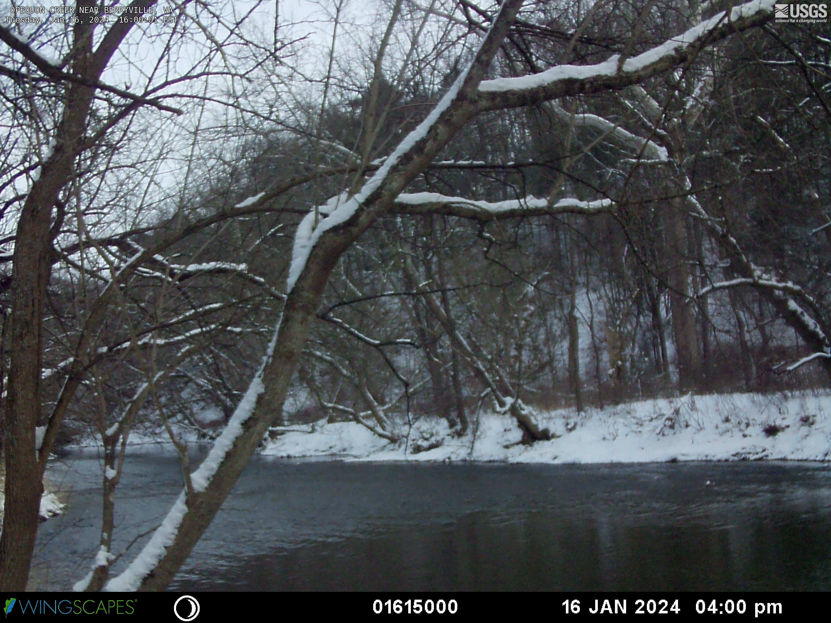 USGS HIVIS CAM OPEQUON CREEK NEAR BERRYVILLE
