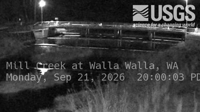 Most recent image at Mill Creek at Walla Walla