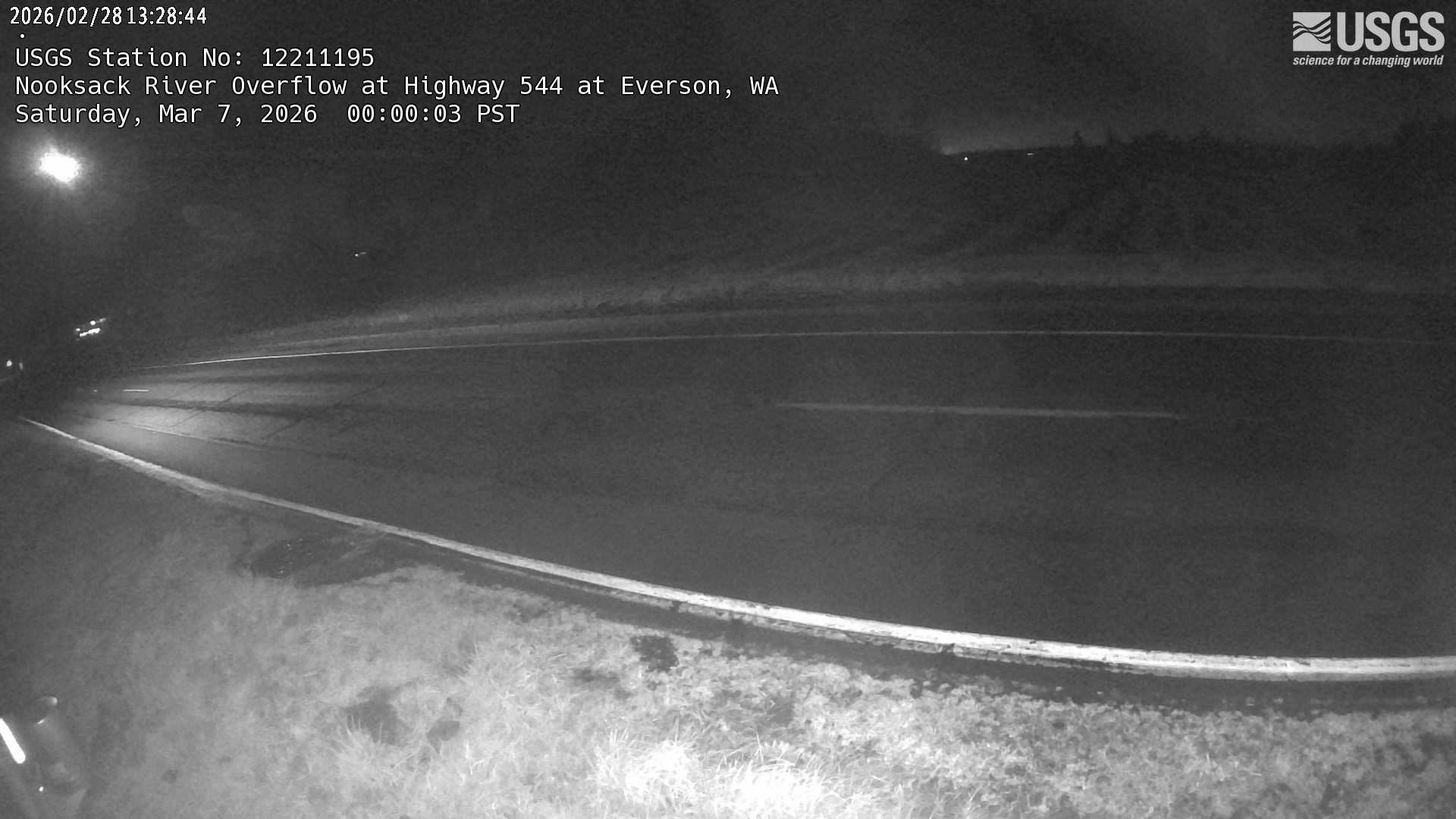 USGS HIVIS CAM Nooksack River Overflow at Highway 544 at Everson