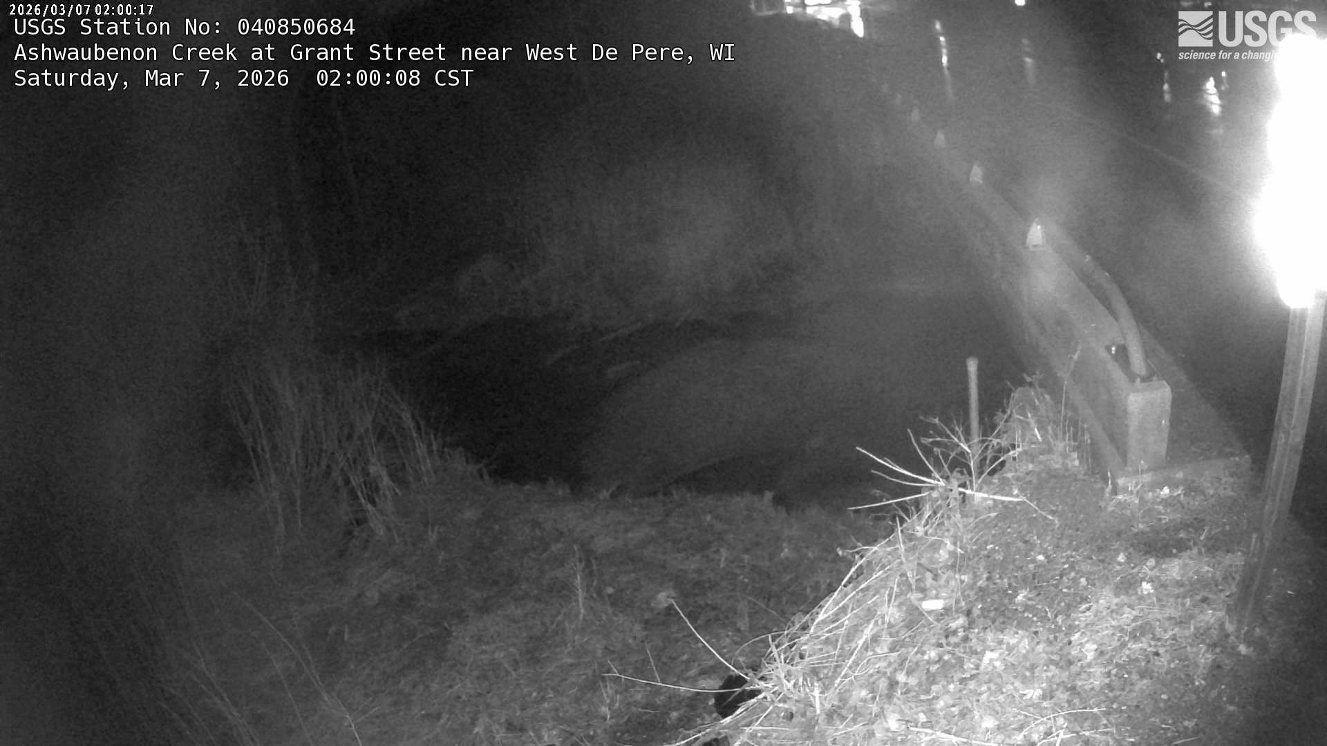 USGS HIVIS CAM Ashwaubenon Creek at Grant Street near West De Pere