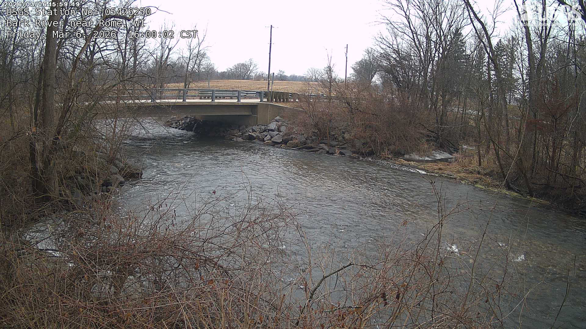 USGS HIVIS CAM Bark River near Rome