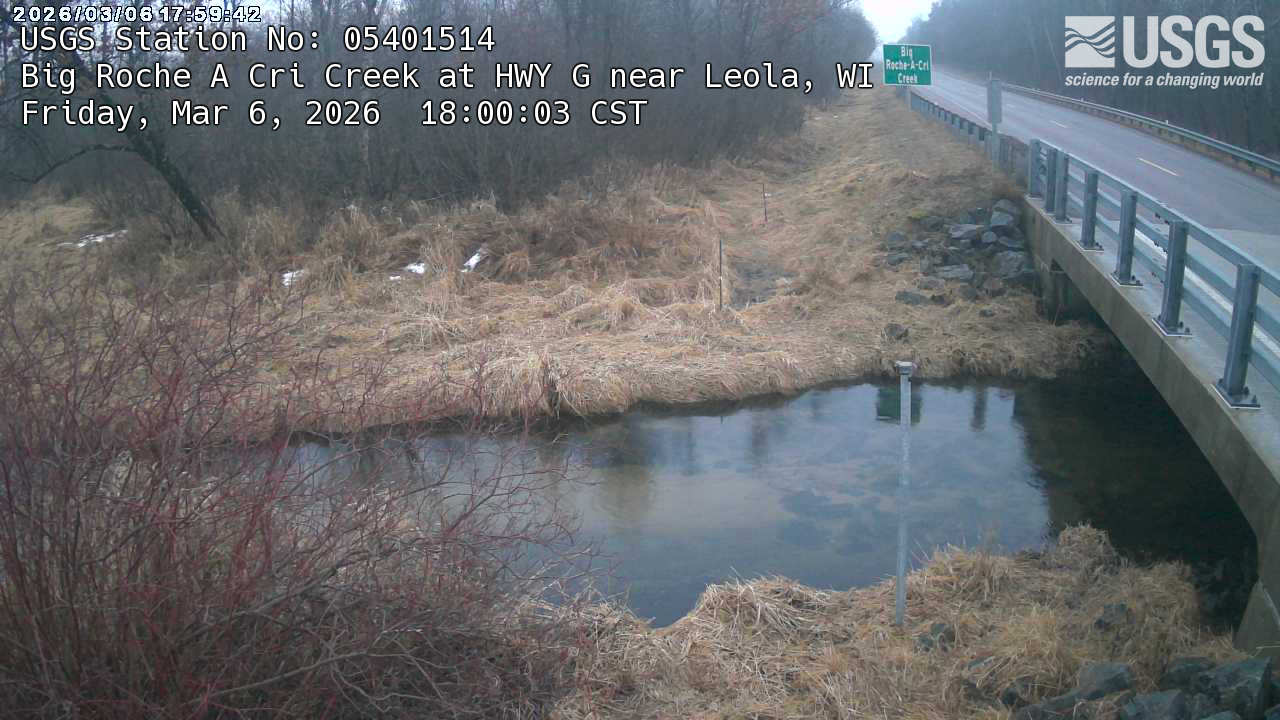 USGS HIVIS CAM Big Roche A Cri Creek at HWY G near Leola