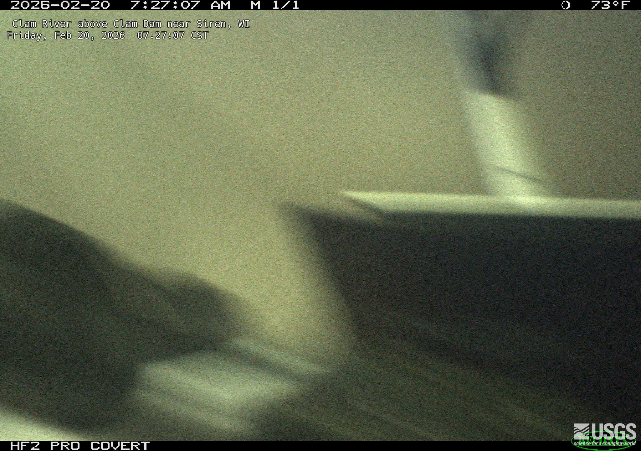 USGS HIVIS CAM Clam River above Clam Dam near Siren