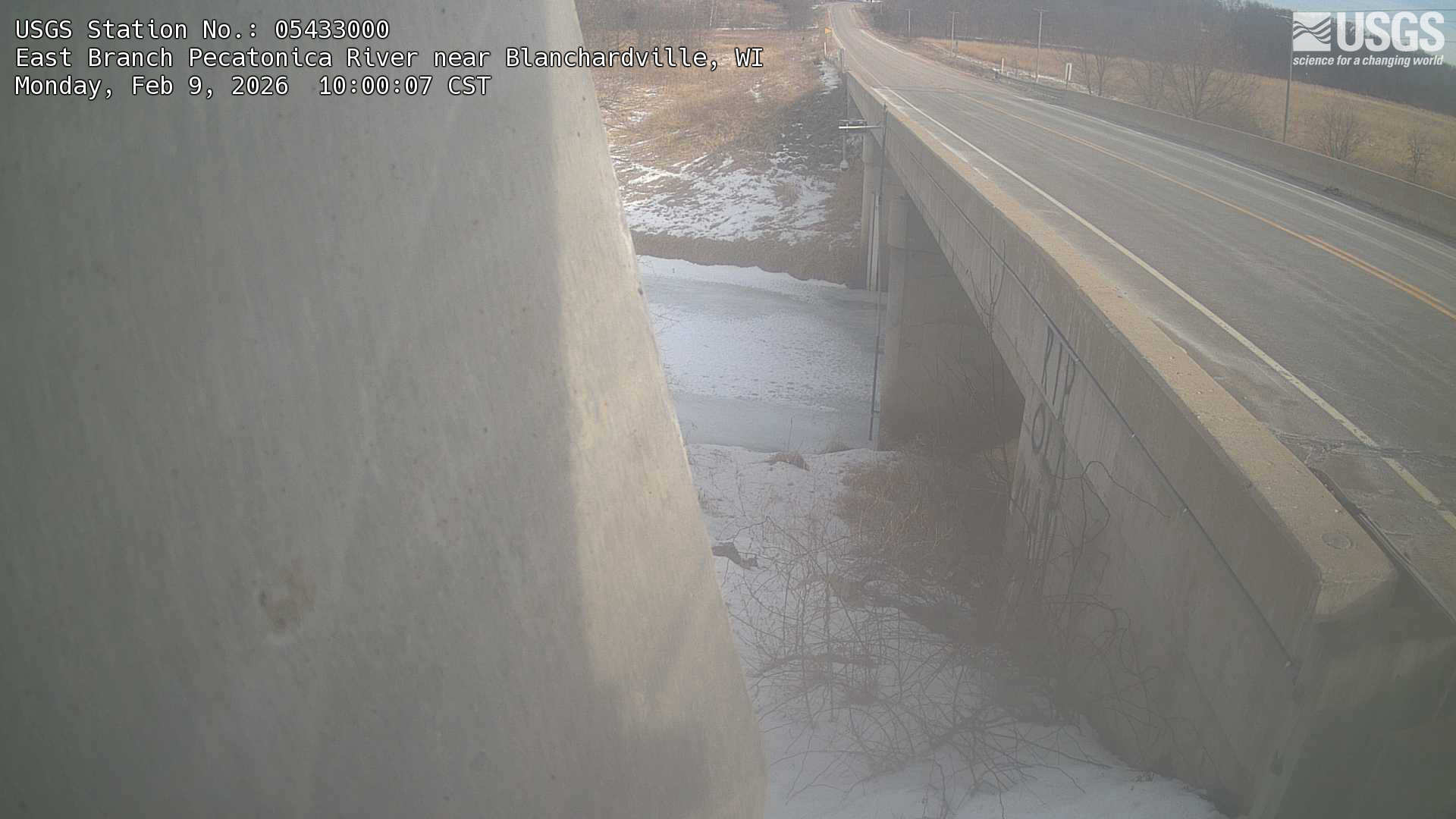 USGS HIVIS CAM East Branch Pecatonica River near Blanchardville