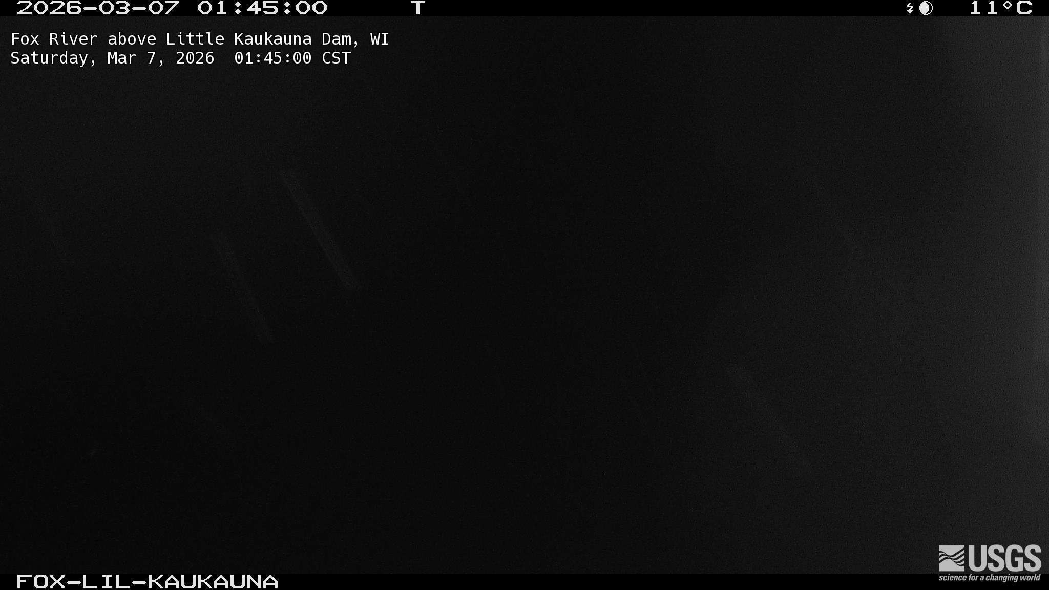 USGS HIVIS CAM Fox River above Little Kaukauna Dam