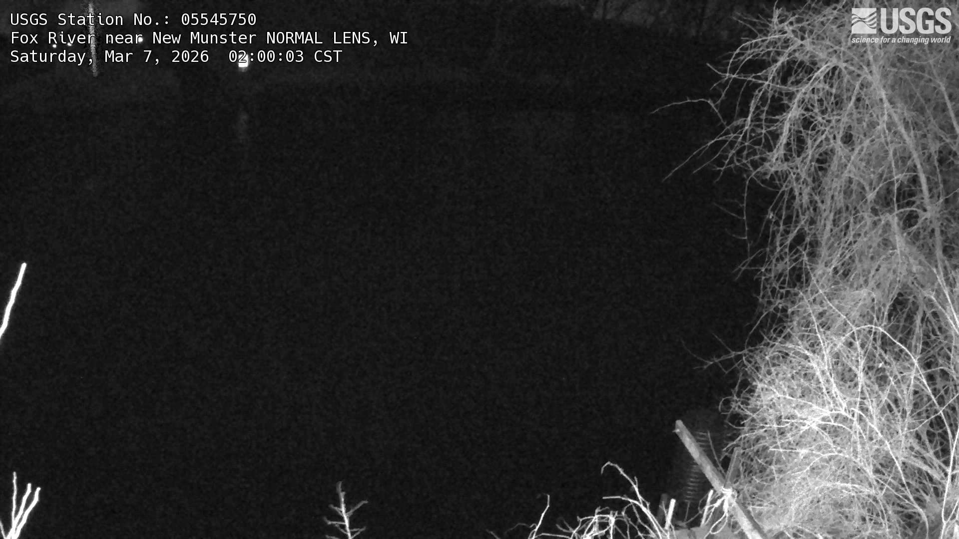 USGS HIVIS CAM Fox River near New Munster NORMAL LENS