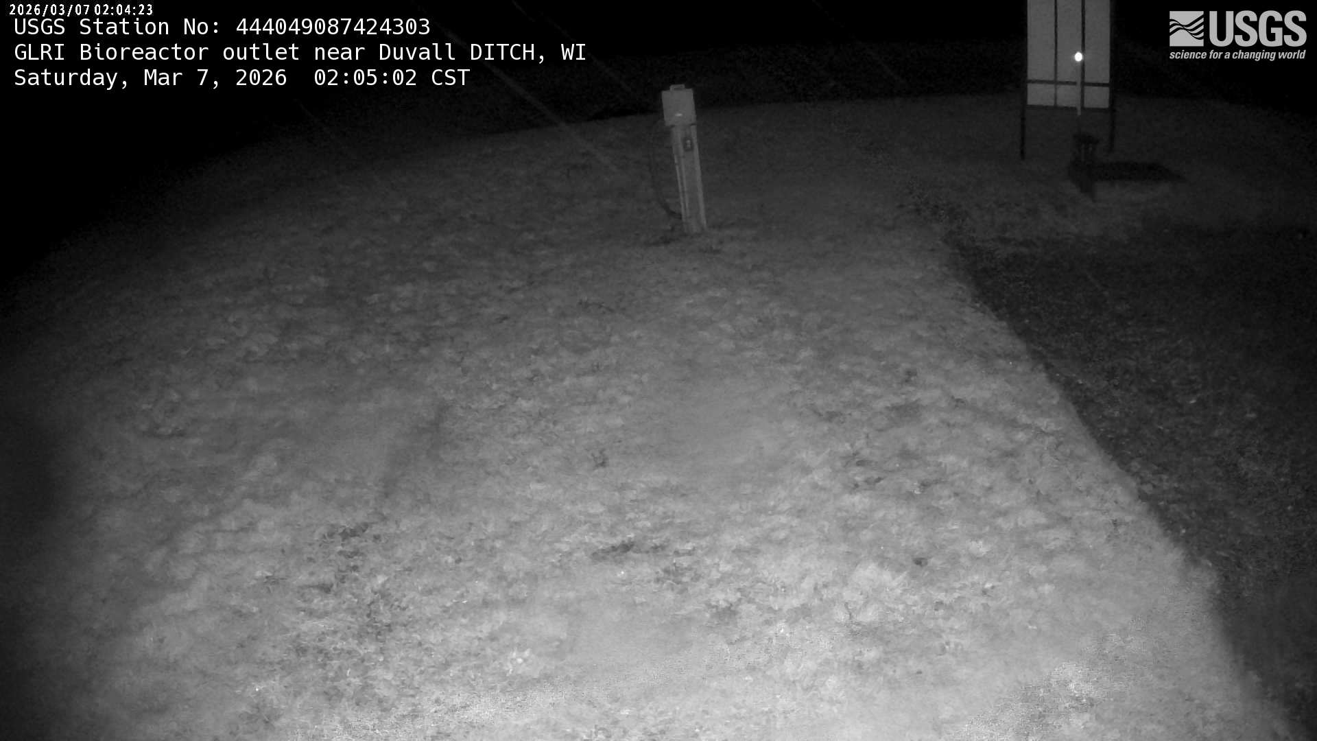 USGS HIVIS CAM GLRI Bioreactor outlet near Duvall DITCH