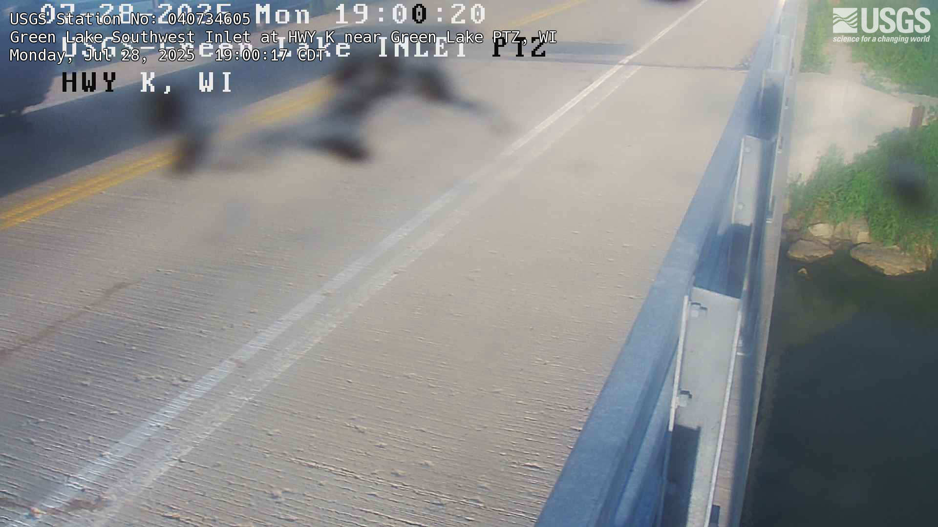 USGS HIVIS CAM Green Lake Southwest Inlet at HWY K near Green Lake PTZ